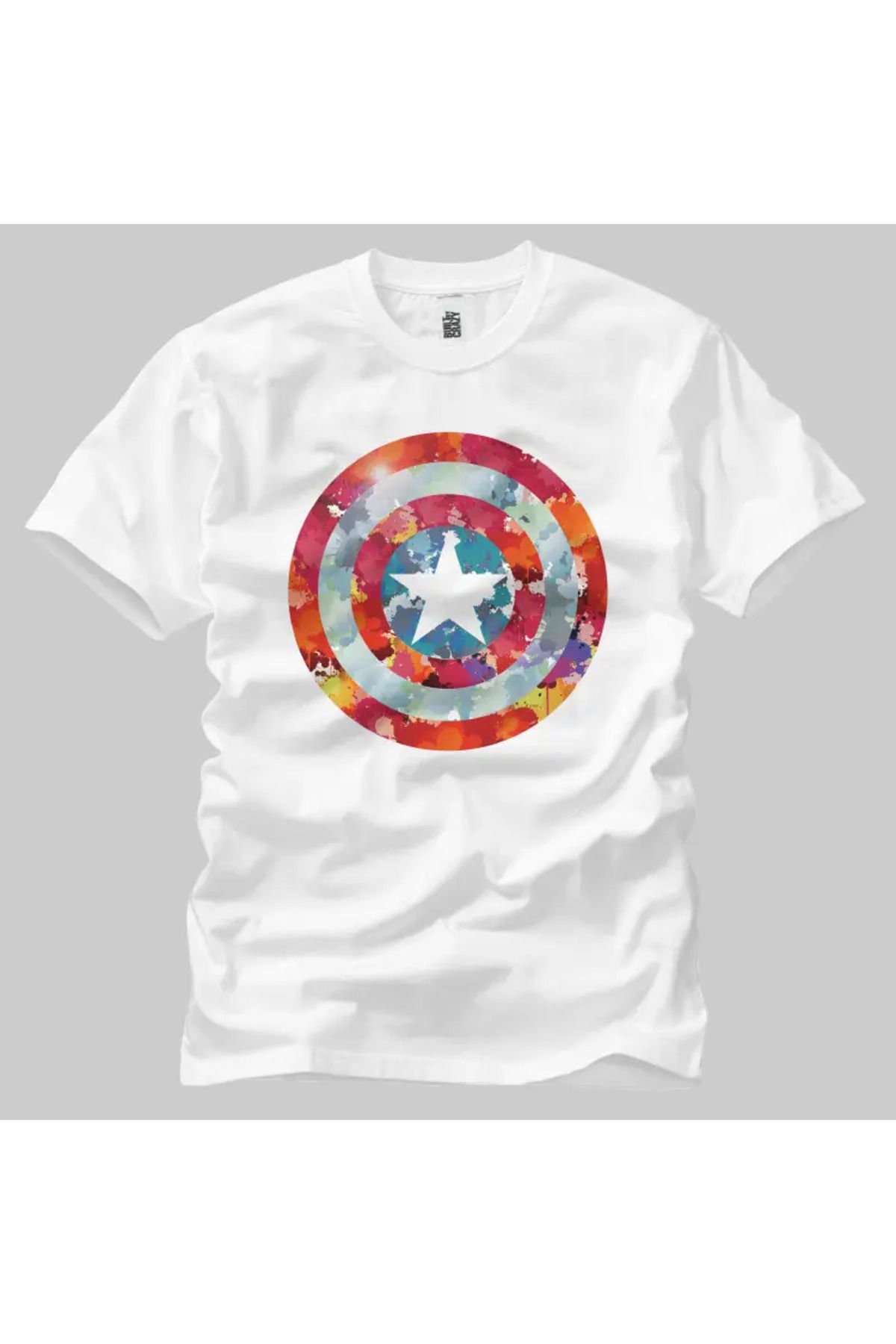 Built By Crazy Captain America Camo Unisex Tişört