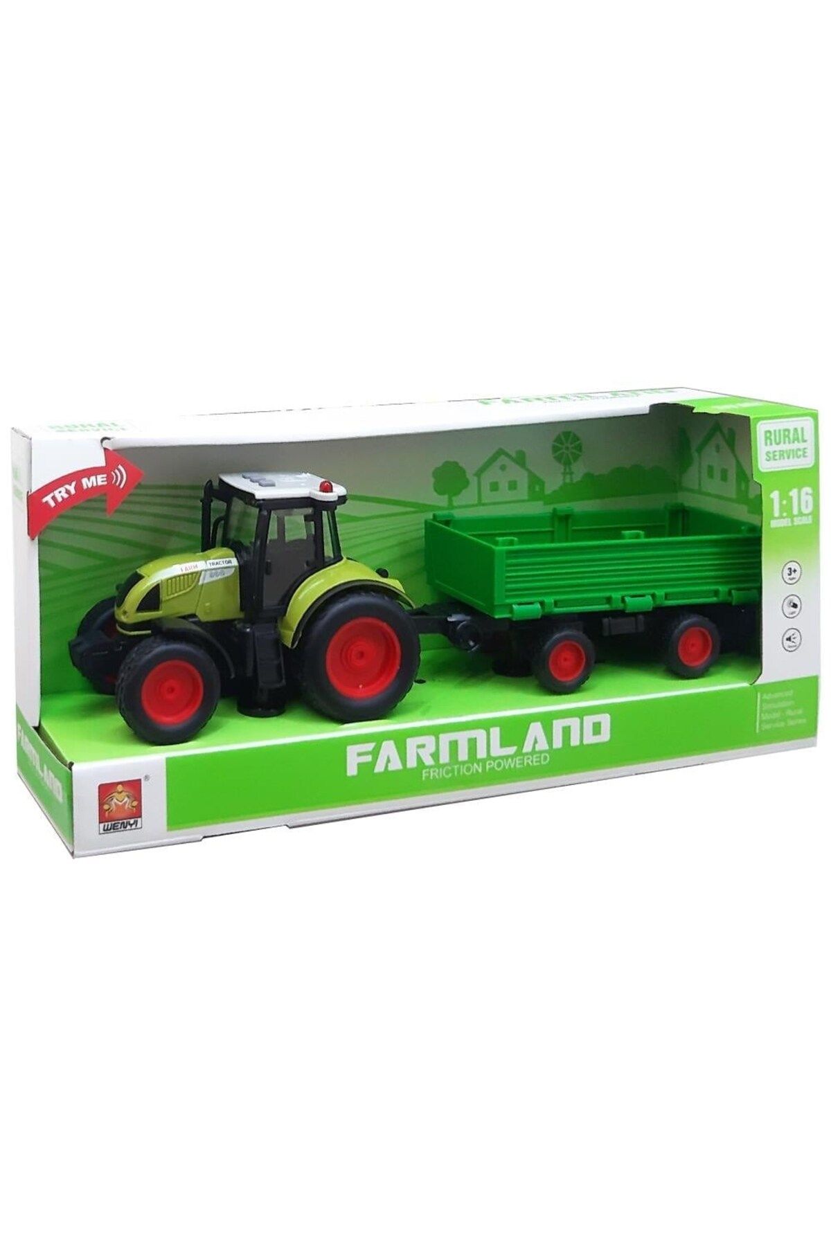 Pasifik Toys Oyuncak Sürtmeli Sesli Işıklı Traktör