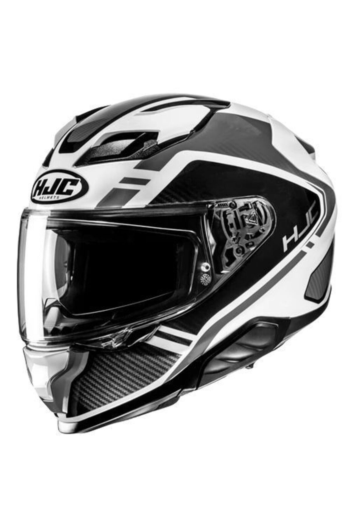 HJC F71 Tozz MC5 Kapalı Motosiklet Kaskı Gri Beyaz
