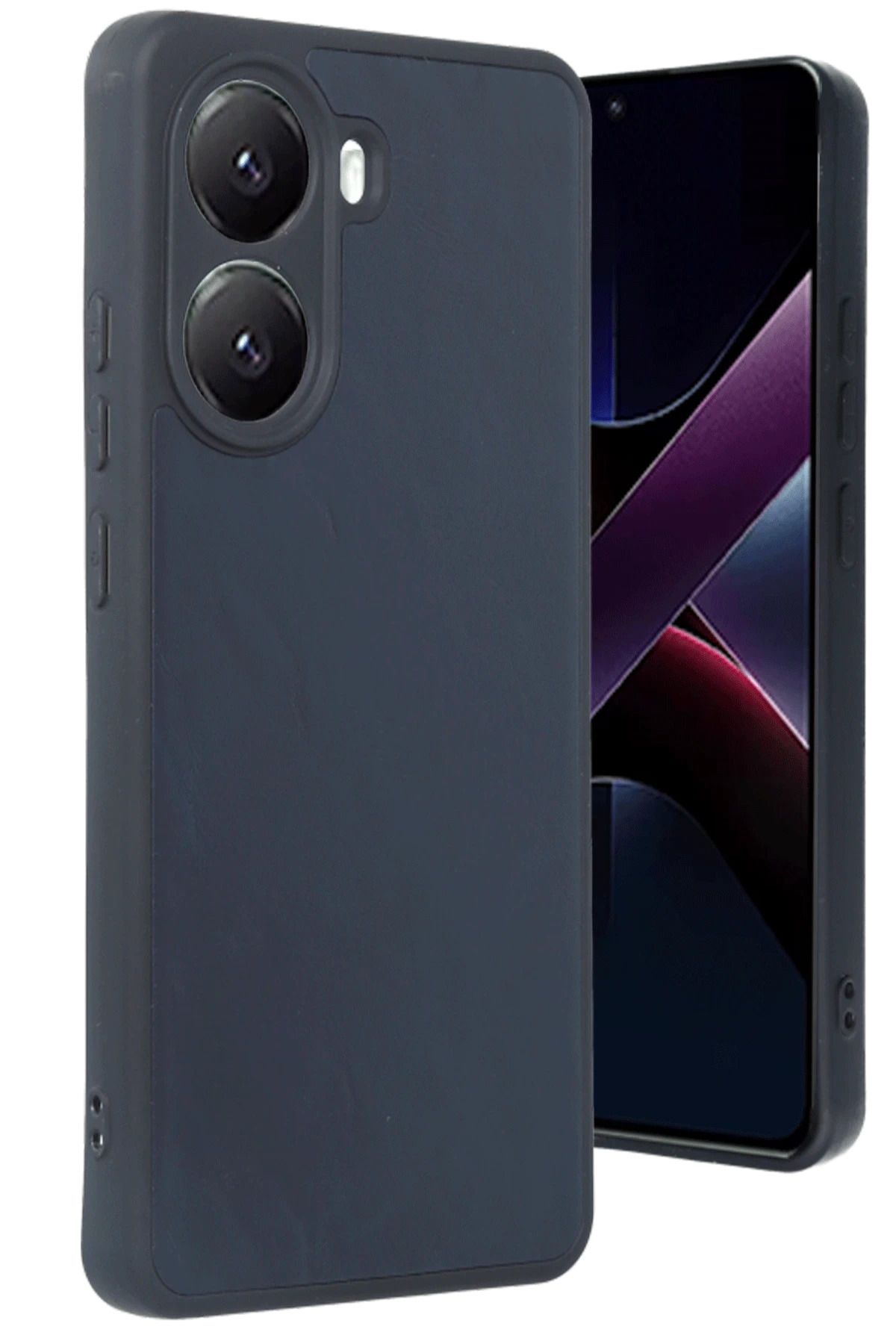 NewFace Xiaomi Poco X7 Pro Kılıf Aras Deri Kapak - Lacivert MRAYD