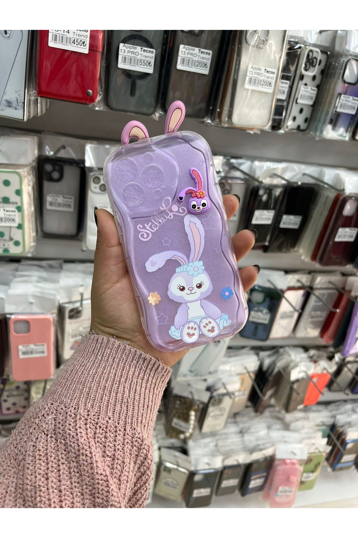 TECNOTREND Apple İphone 13 Pro 3D Desenli Kromi Silikon Kılıf