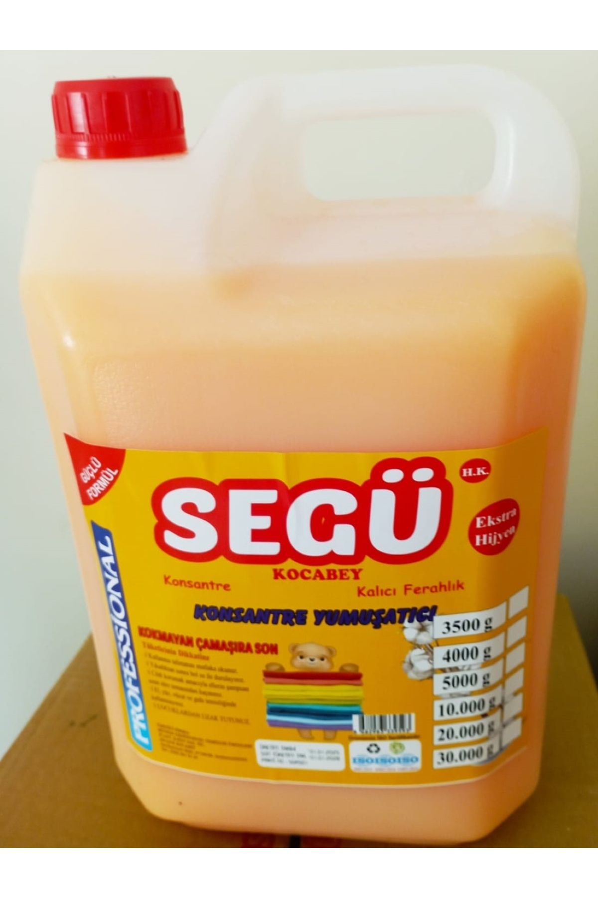 SEGÜ 5 LT/5 KG KARIŞIK MEYVE KOKULU KALICI FERAHLIK KONSANTRE ÇAMAŞIR YUMUŞATICI