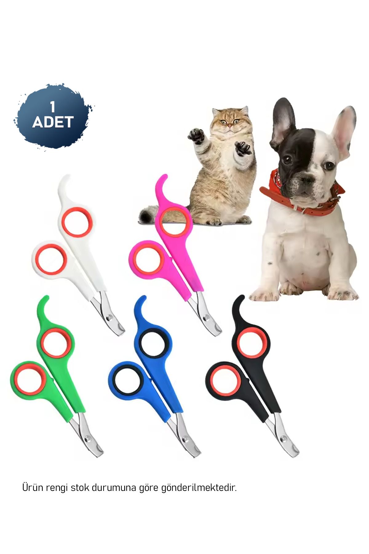 Soillium Çelik Uçlu Kedi Küçük Irk Köpek Evcil Hayvan Tırnak Makası Pati Bakım Aleti Ergonomik Kaymaz Sap
