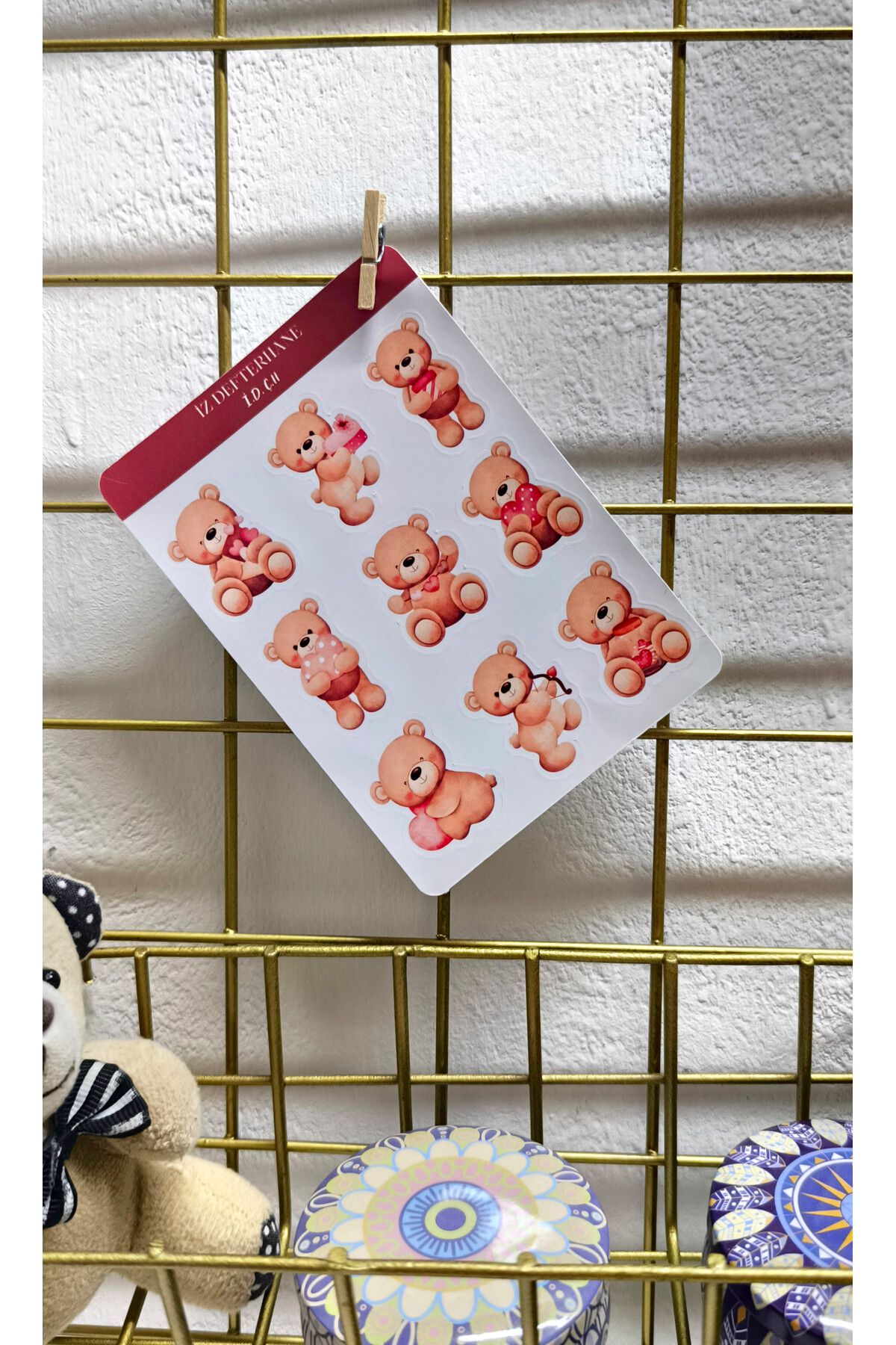 İZ DEFTERHANE Çıkartma & Sticker (Ajanda, Defter, Bullet Journal, Scrapbook ve Planlayıcılar İçin Uygundur)