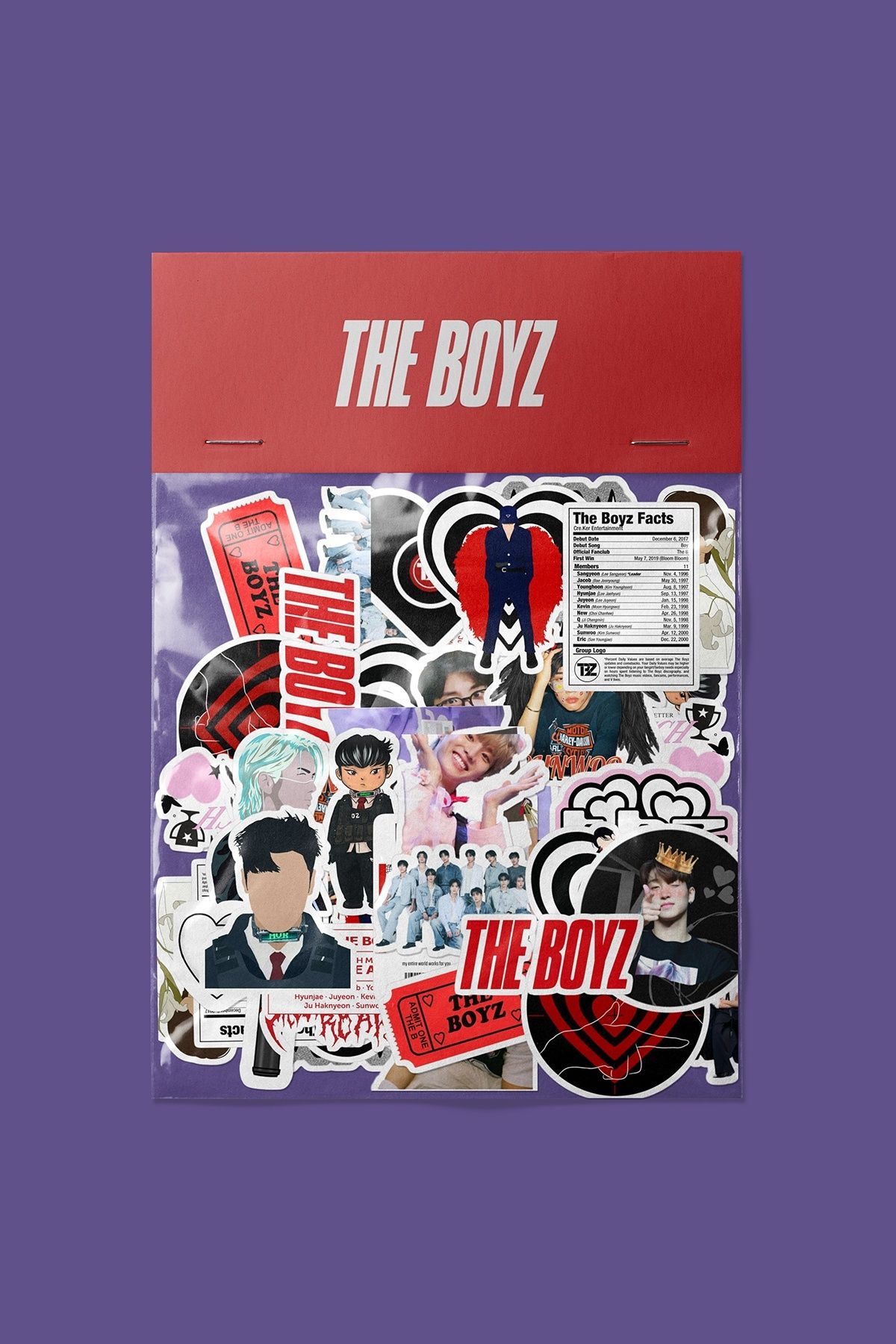 dadi ramba The Boyz Sticker paketi -Bullet Journal - Ajanda -Laptop Etiket Çıkartma