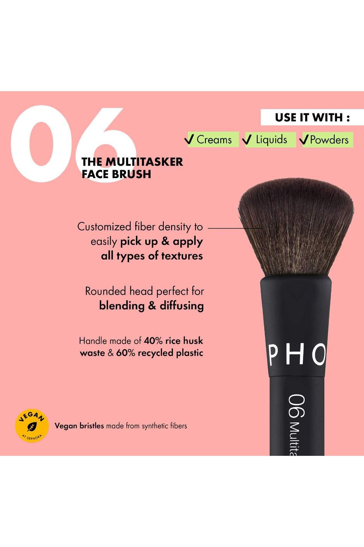 SEPHORA-Pensula esențială - 06 Multitasker Face 4