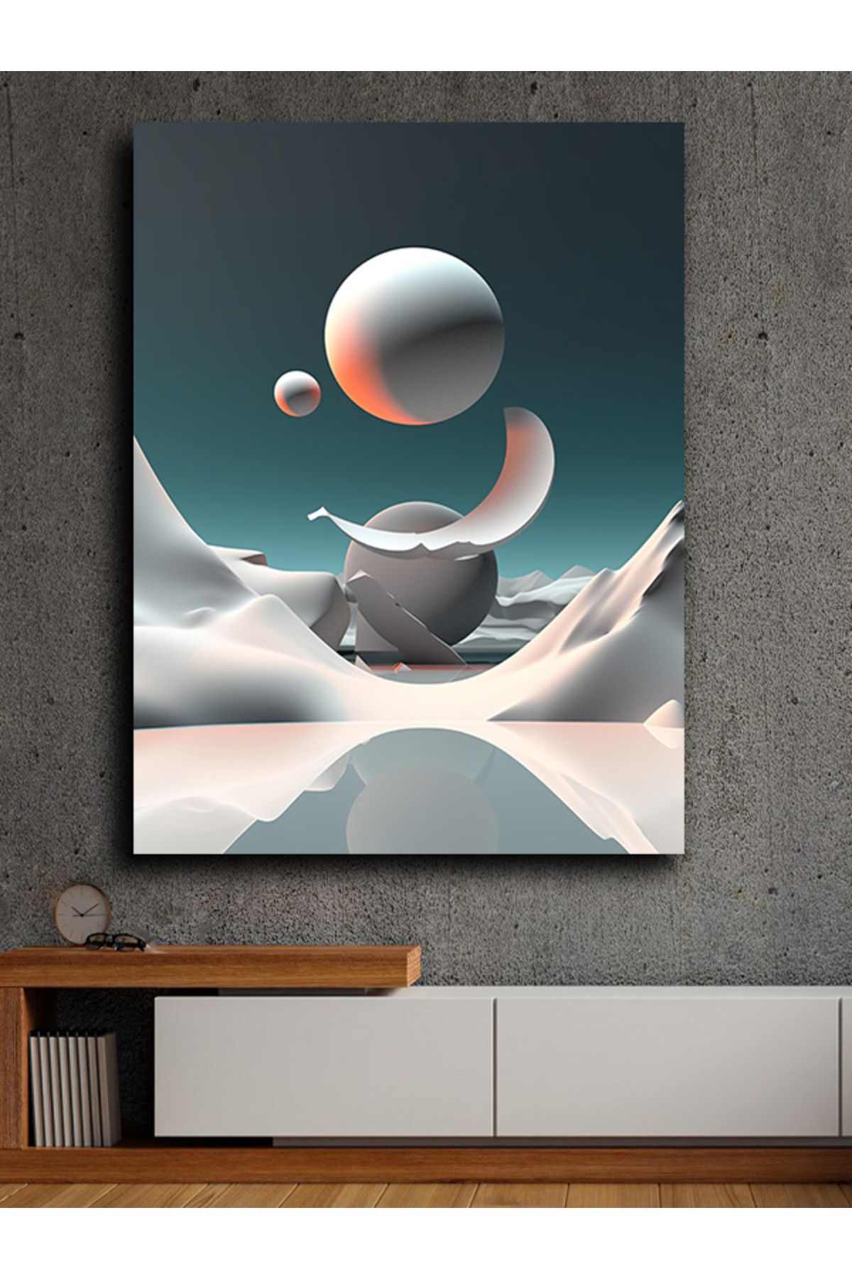 PRİME Concept Modern soyut dikey kanvas tablo 80x120 cm