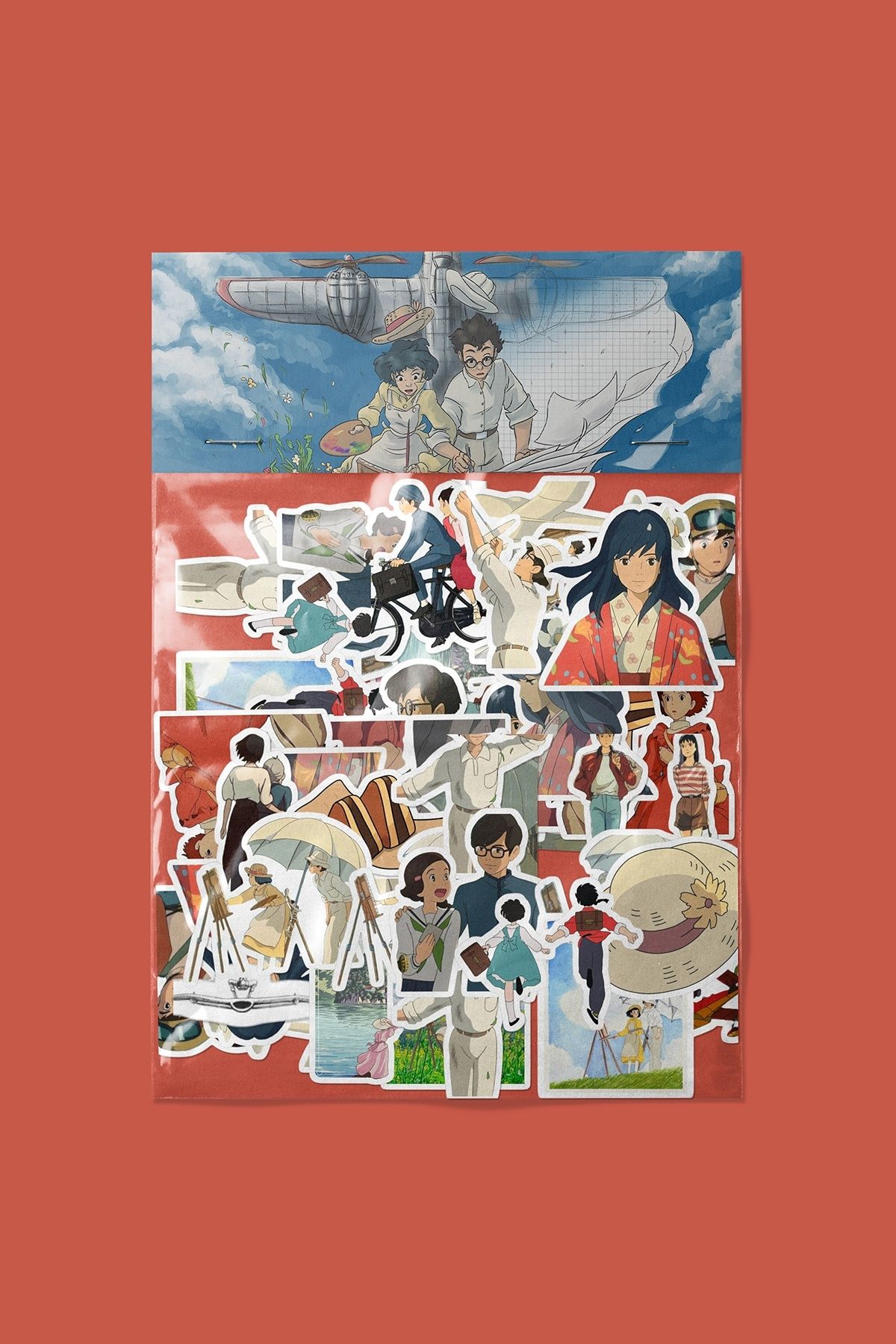 dadi ramba The Wind Rises Sticker paketi -Bullet Journal - Ajanda -Laptop Etiket Çıkartma