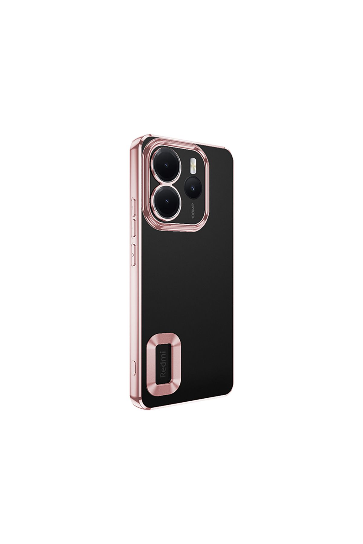 Ceponya Redmi Note 14 4G Kılıf Köşeleri Renkli Şeffaf Kamera Korumalı Silikon Luxury Kapak