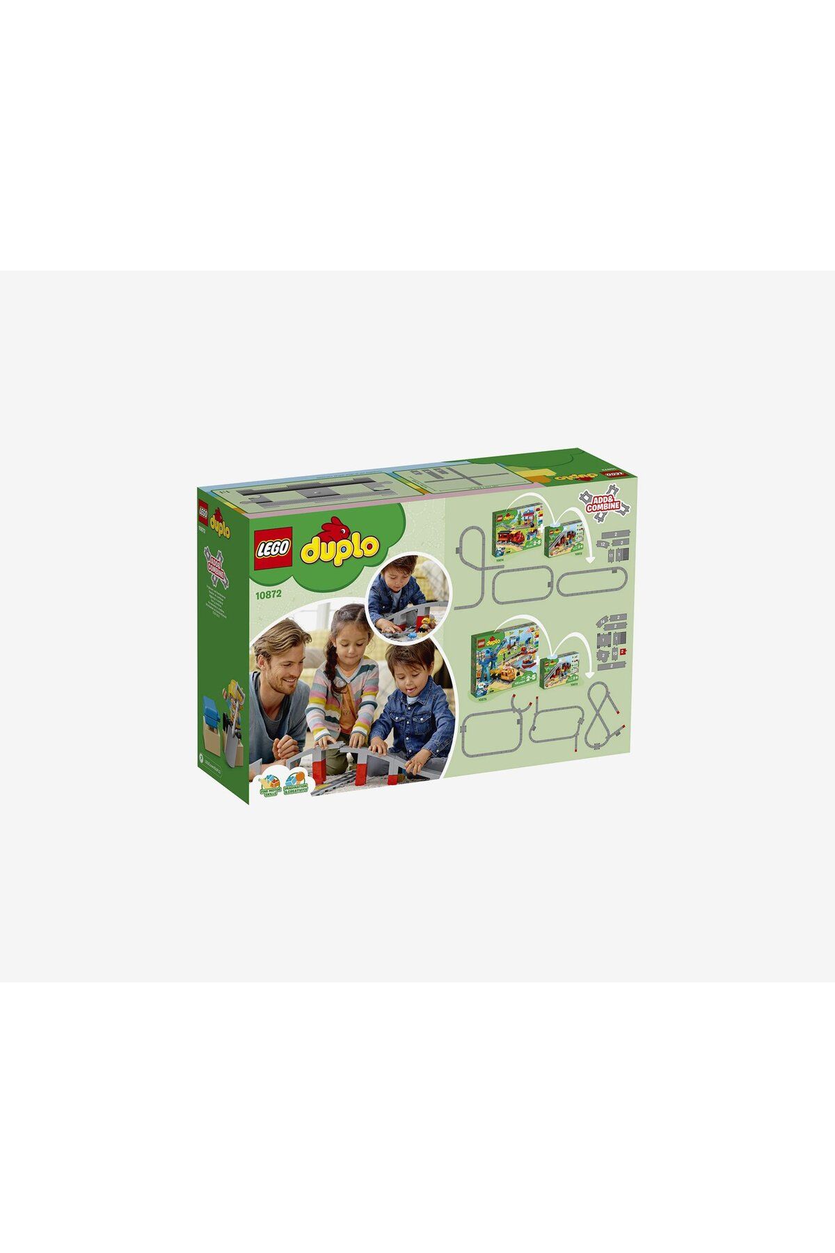 LEGO-Duplo Railway Bridge And Rails, Grey Combo 4