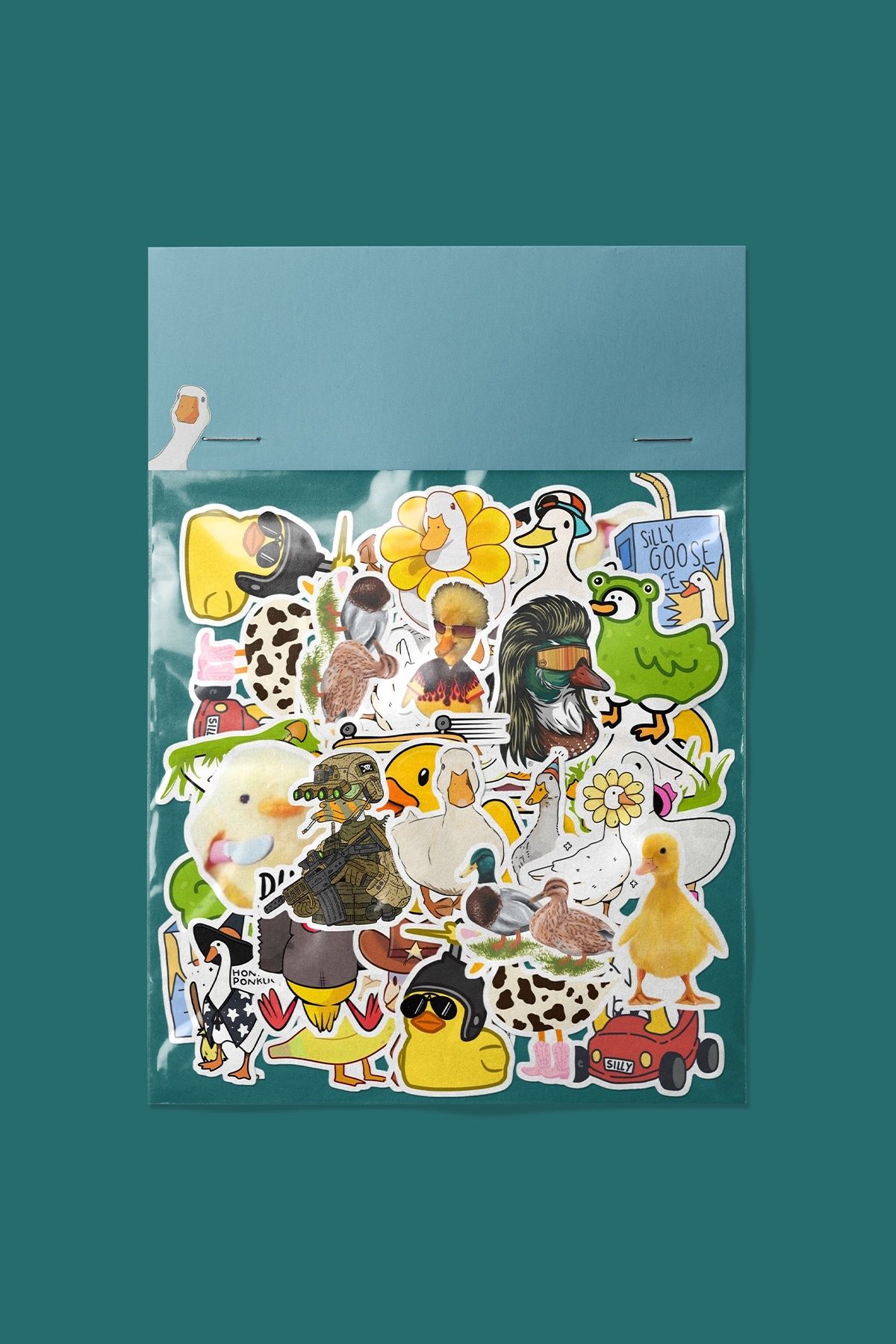 dadi ramba Ördek Sticker paketi -Bullet Journal - Ajanda -Laptop Etiket Çıkartma