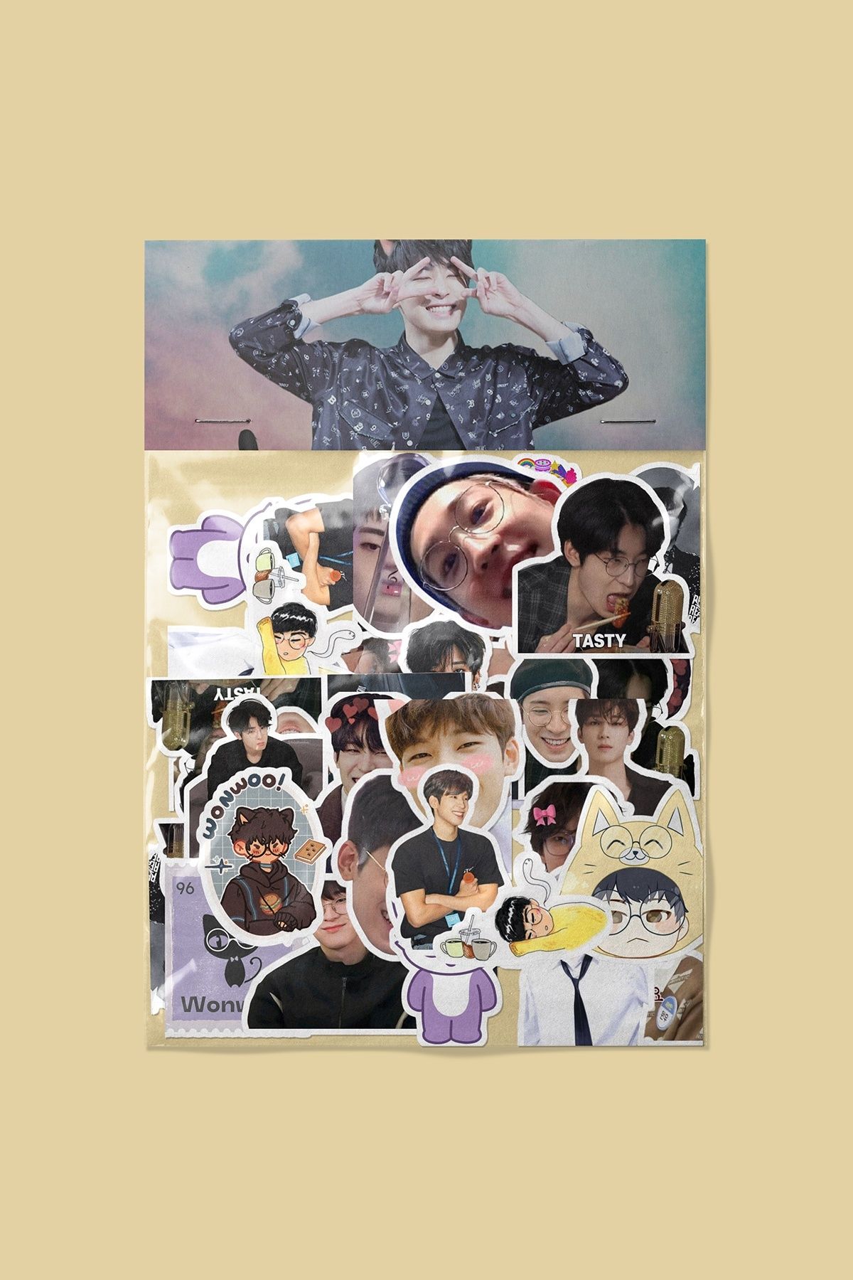 dadi ramba Wonwoo Sticker paketi -Bullet Journal - Ajanda -Laptop Etiket Çıkartma