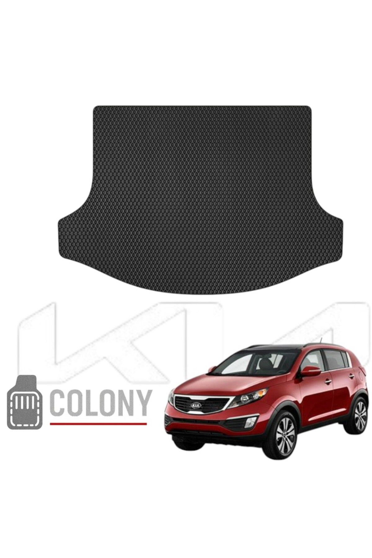 COLONY Kia Sportage SUV 2010-2015 Premium Eva Oto Bagaj Paspası & Bagaj Havuzu