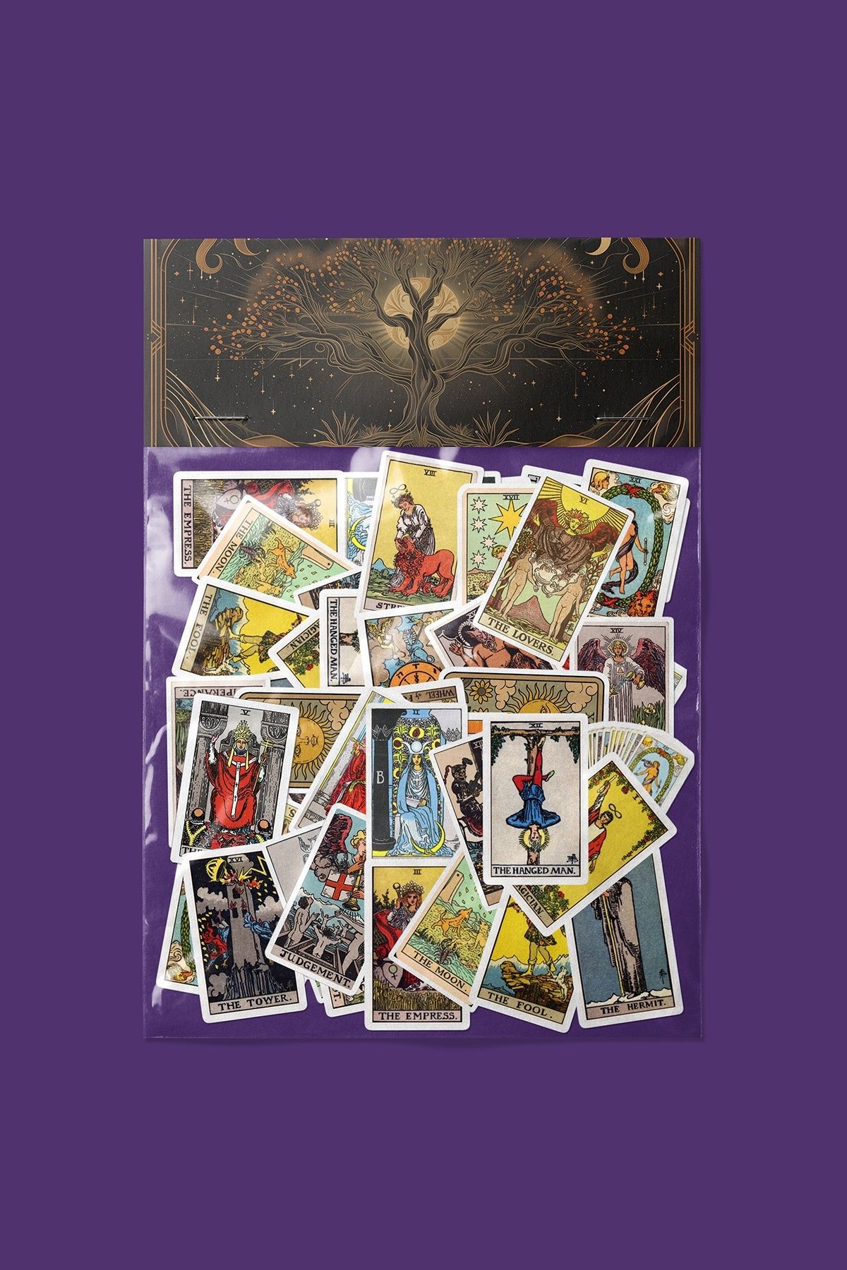dadi ramba Tarot 22 Sticker paketi -Bullet Journal - Ajanda -Laptop Etiket Çıkartma