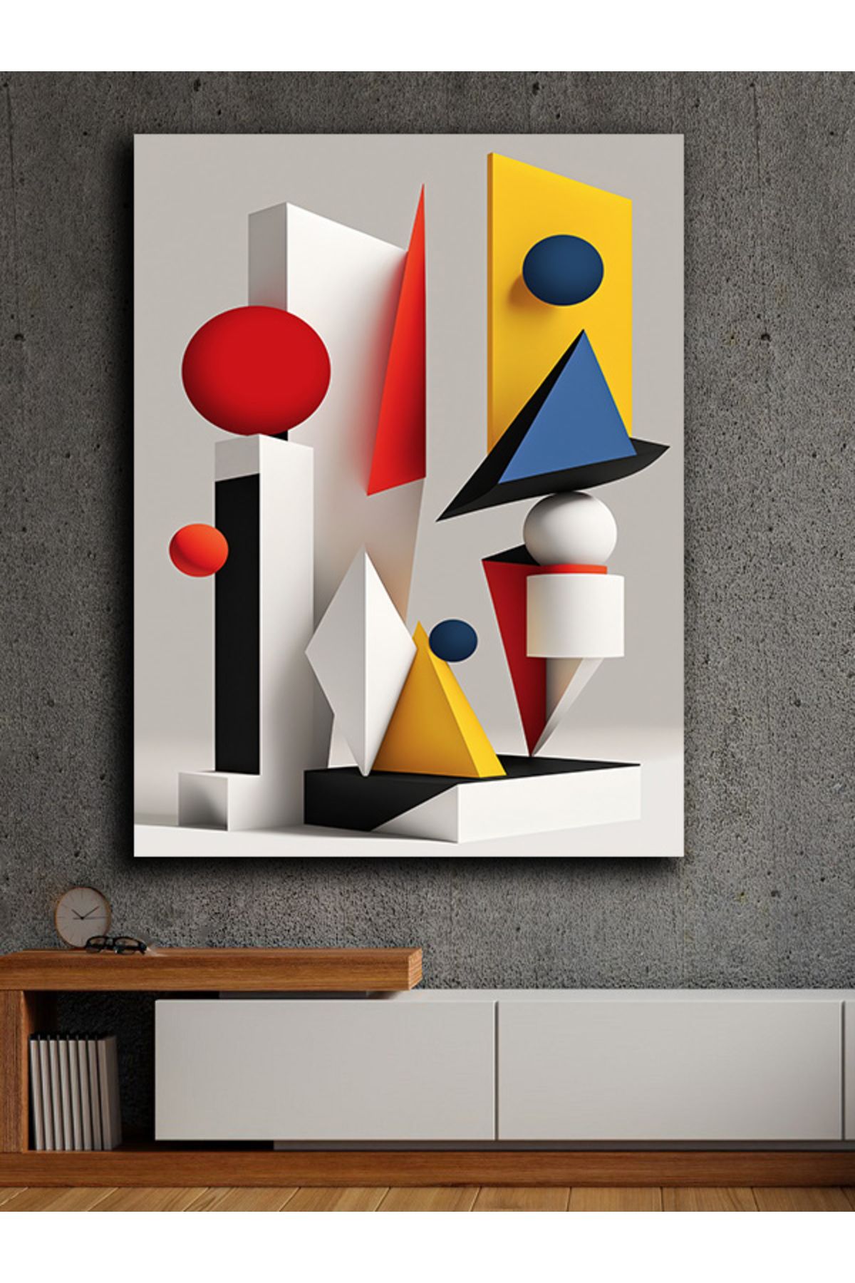 PRİME Concept Modern soyut dikey kanvas tablo 80x120 cm