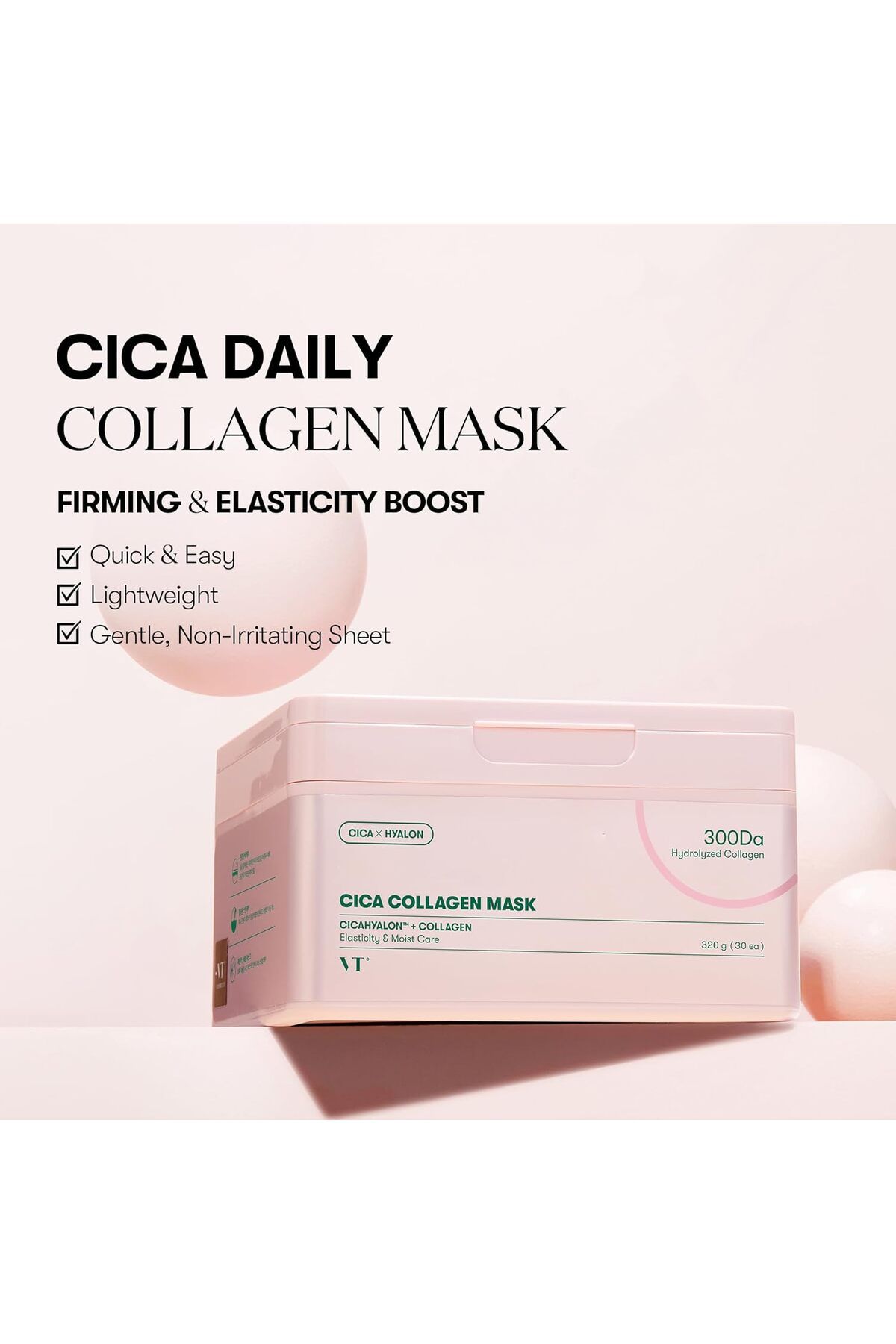 ماسک صورت کلاژن VT CICA کاغذ 30 قطعه VT COSMETICS