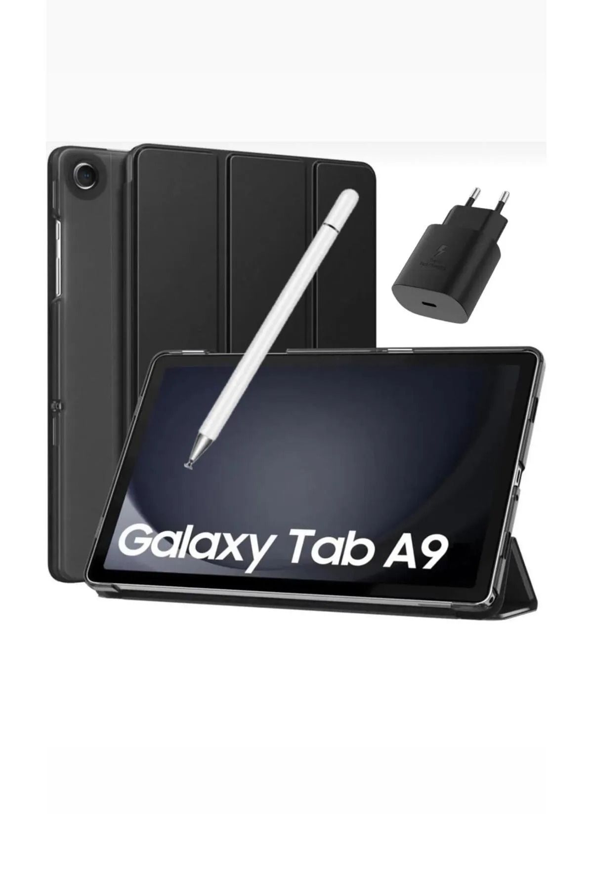 Samsung Galaxy Tab A9 8gb 128gb 8.7" Tablet Kılıf Kalem Adaptör GÜMÜŞ (SAMSUNG TÜRKİYE GARANTİLİ)