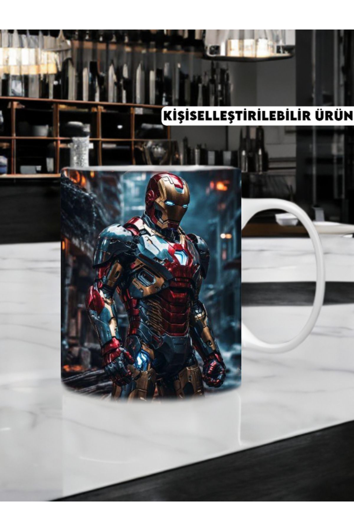 E-Evoo Marvel İron Man Temalı Kupa Bardak