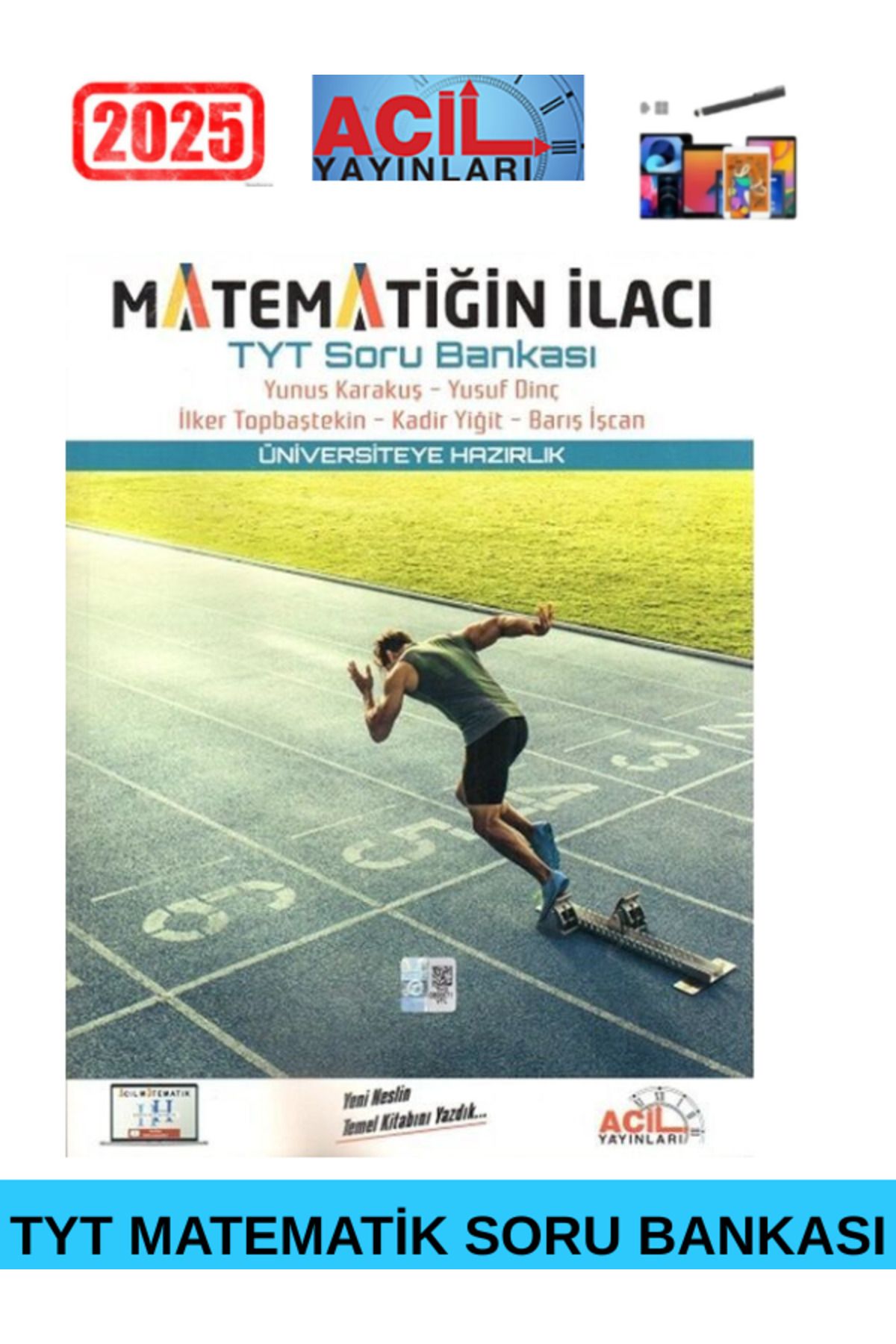 Acil Yayınları TYT Matematik Soru Bankası+Android Kalem