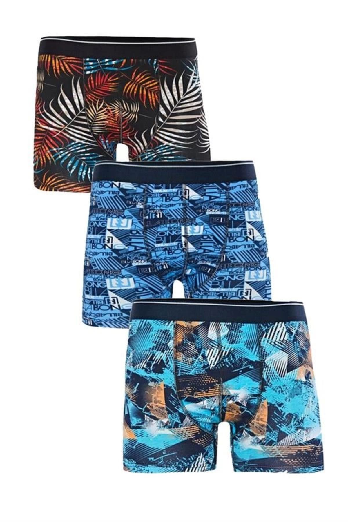 Nemere Işıl Erkek Likralı Boxer Desenli M