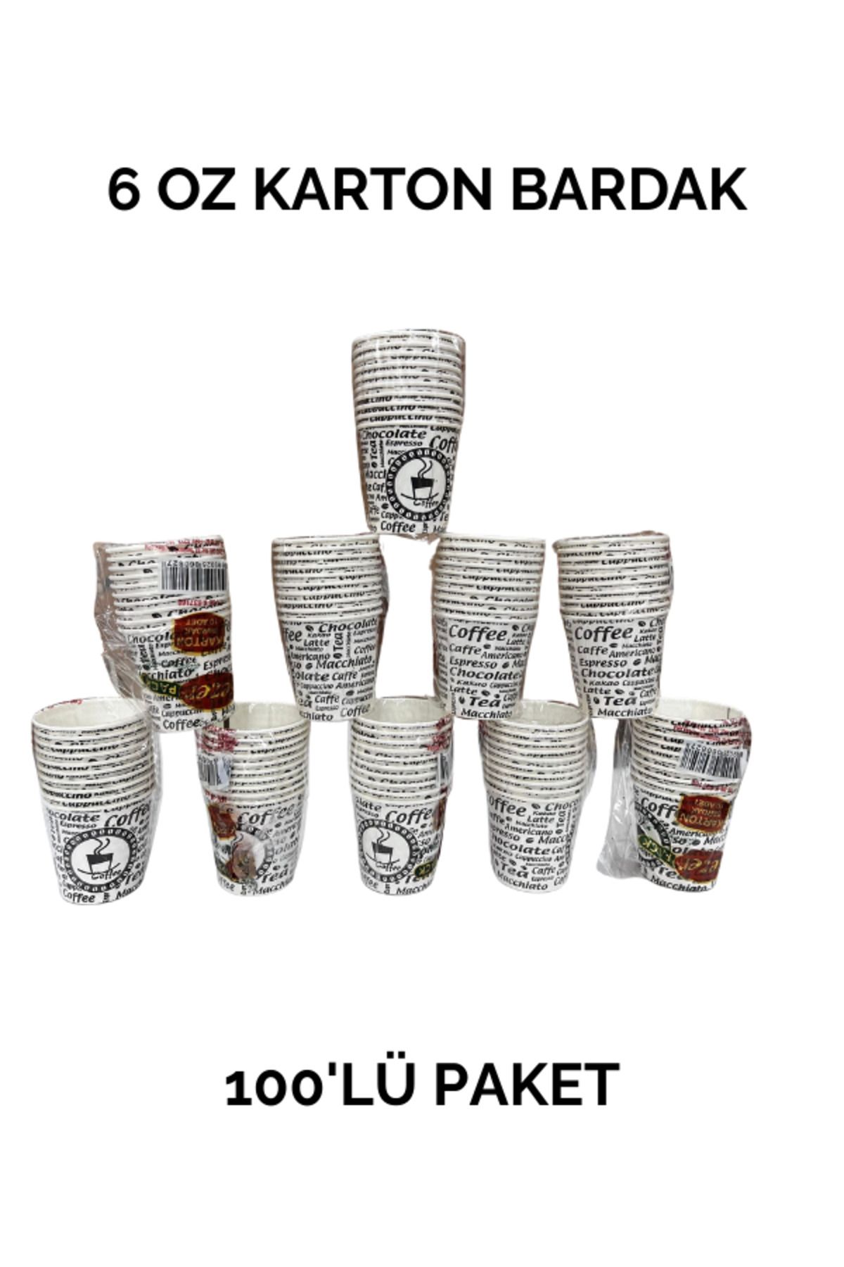 Sezer Pack 6OZ KARTON BARDAK 10 LU AYRI PAKET 100 ADET SEZER PACK