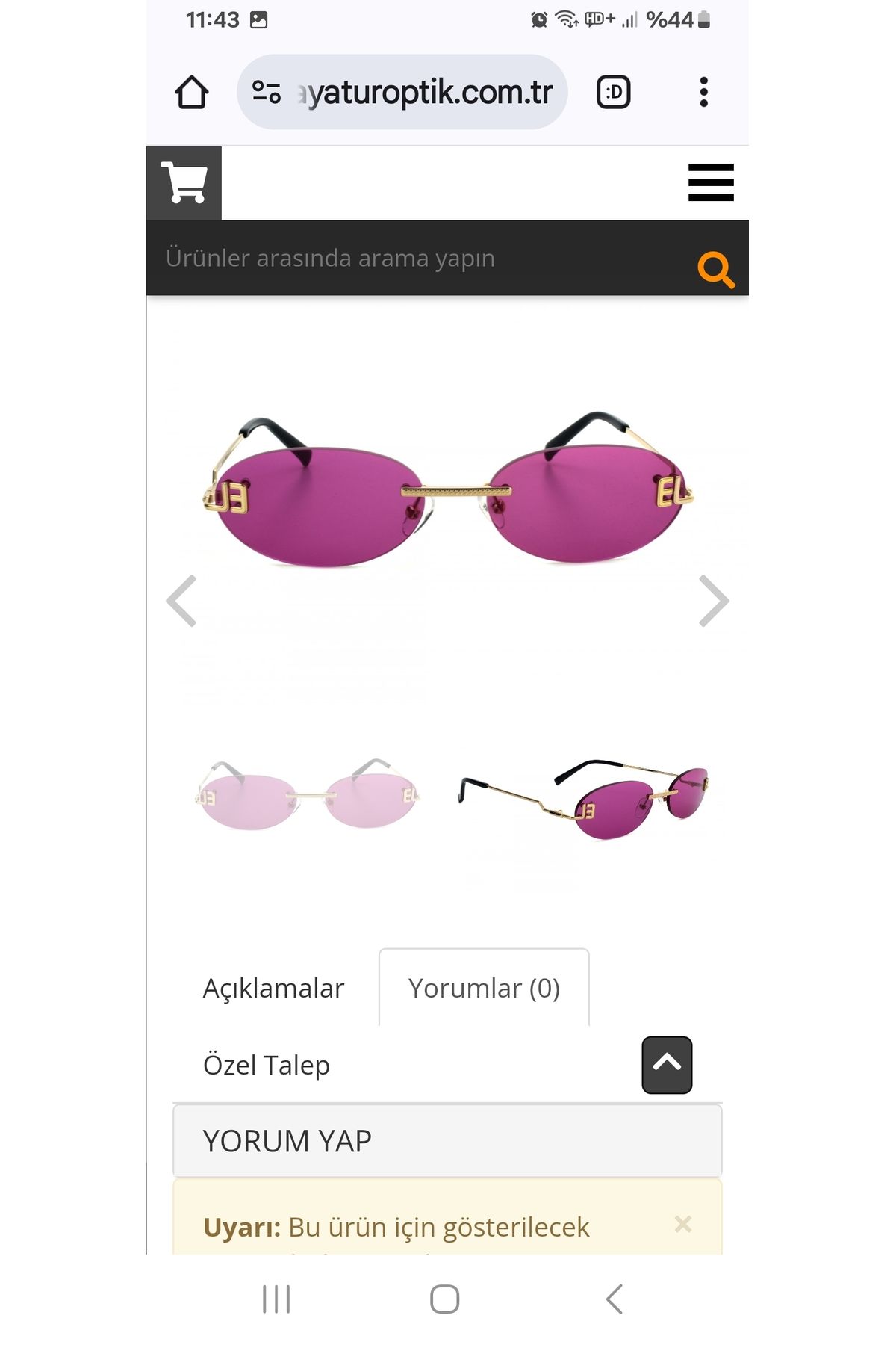 Elegance GÜNEŞ GÖZLÜĞÜ