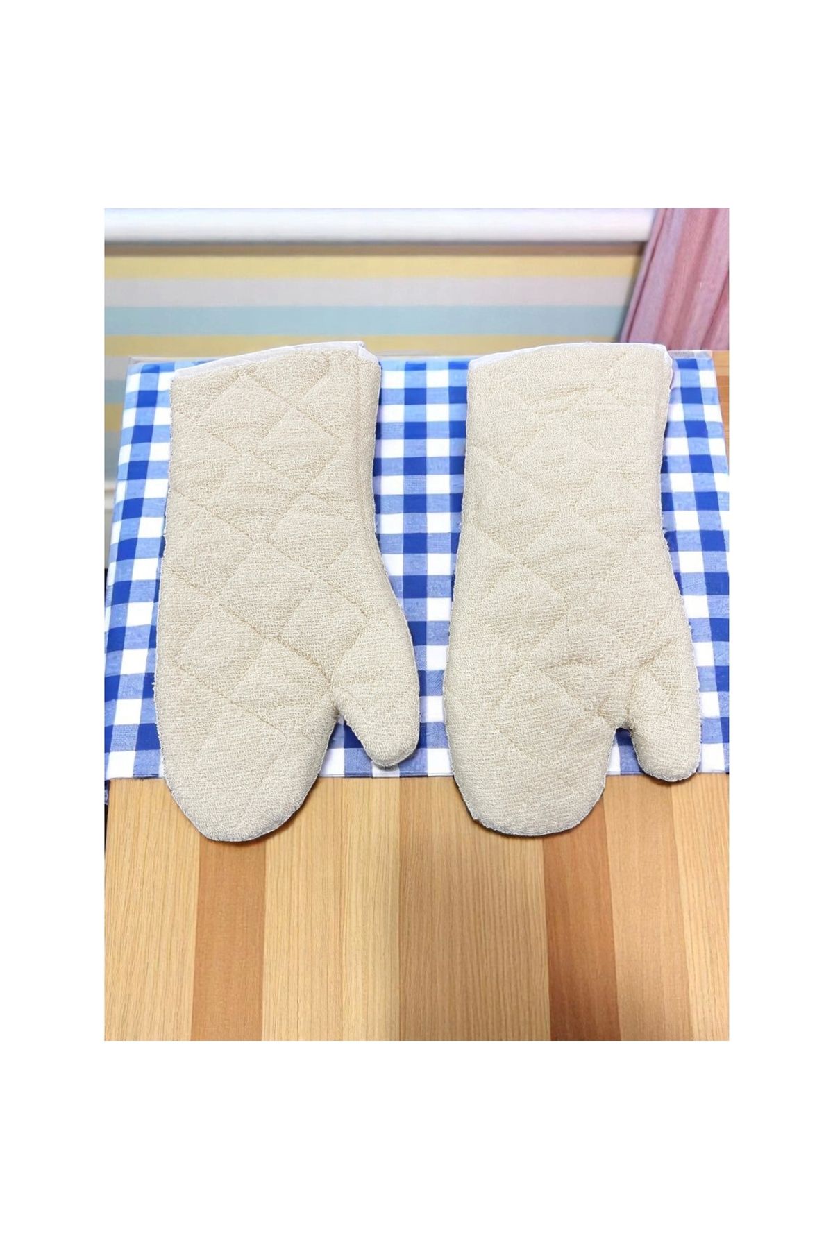 Alopex Fox Dokuma Fırın Eldiveni Çift (2'li) 35 cm