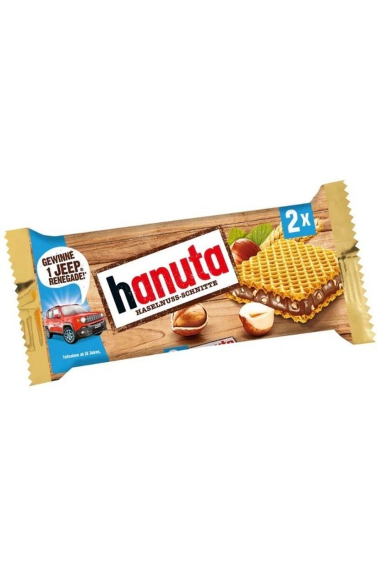 Hanuta Ferrero Hanuta, gaufrette fourrée à la crème de noisette de 44g (3ADET)