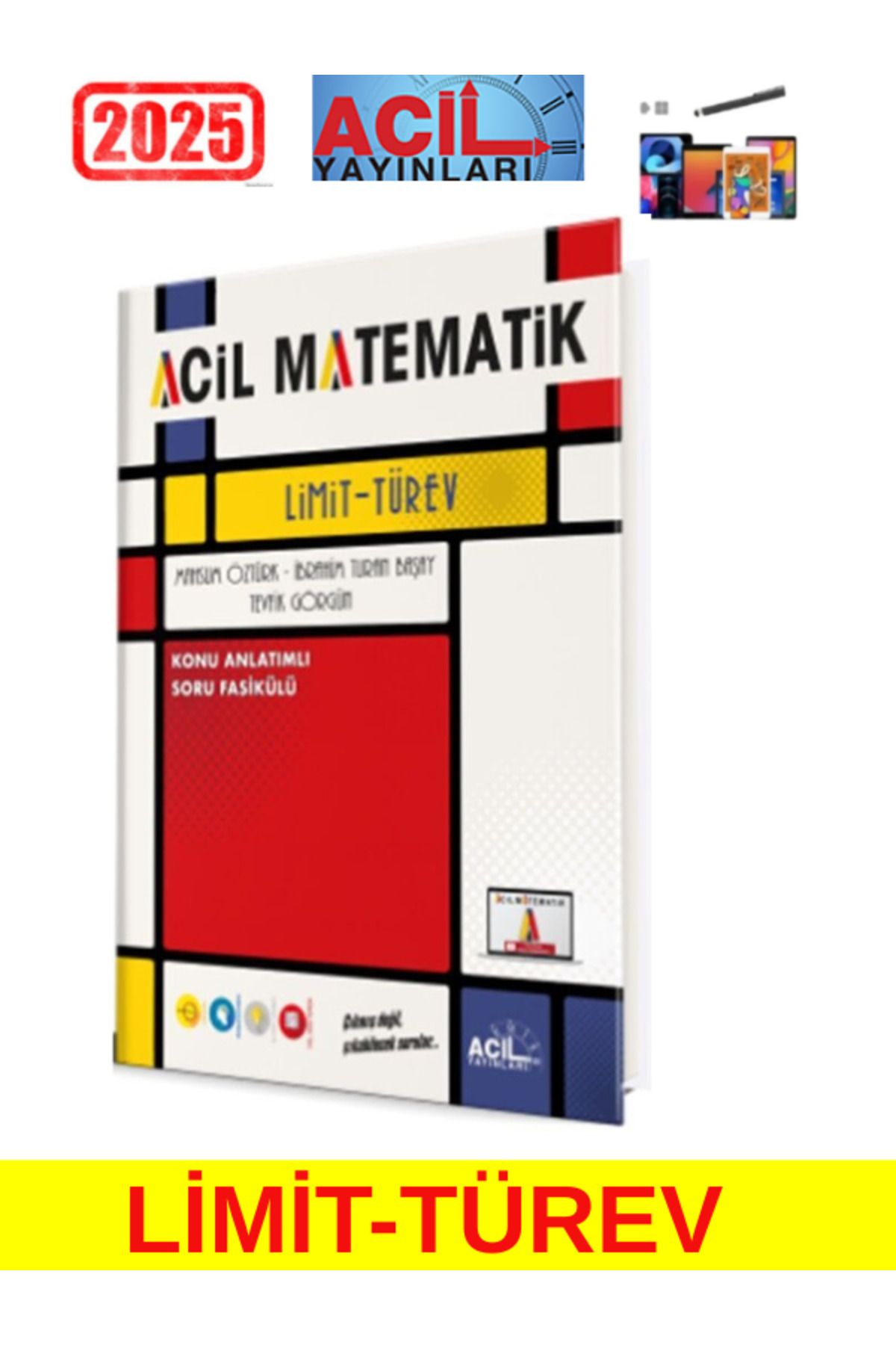 Acil Yayınları Acil Matematik Limit Türev+Android Kalem