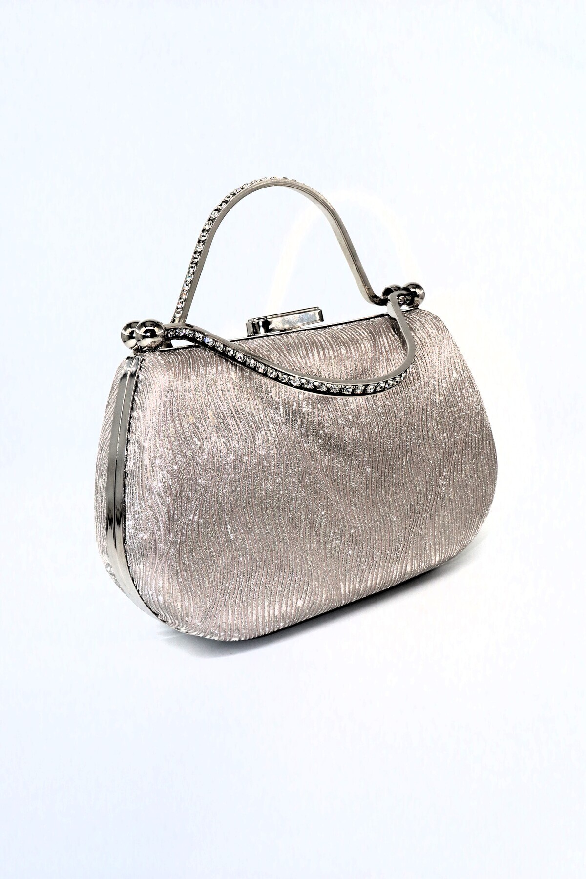 KEEBA-Gold Evening Dress Bag - Glitter Gold Clutch for Night 3
