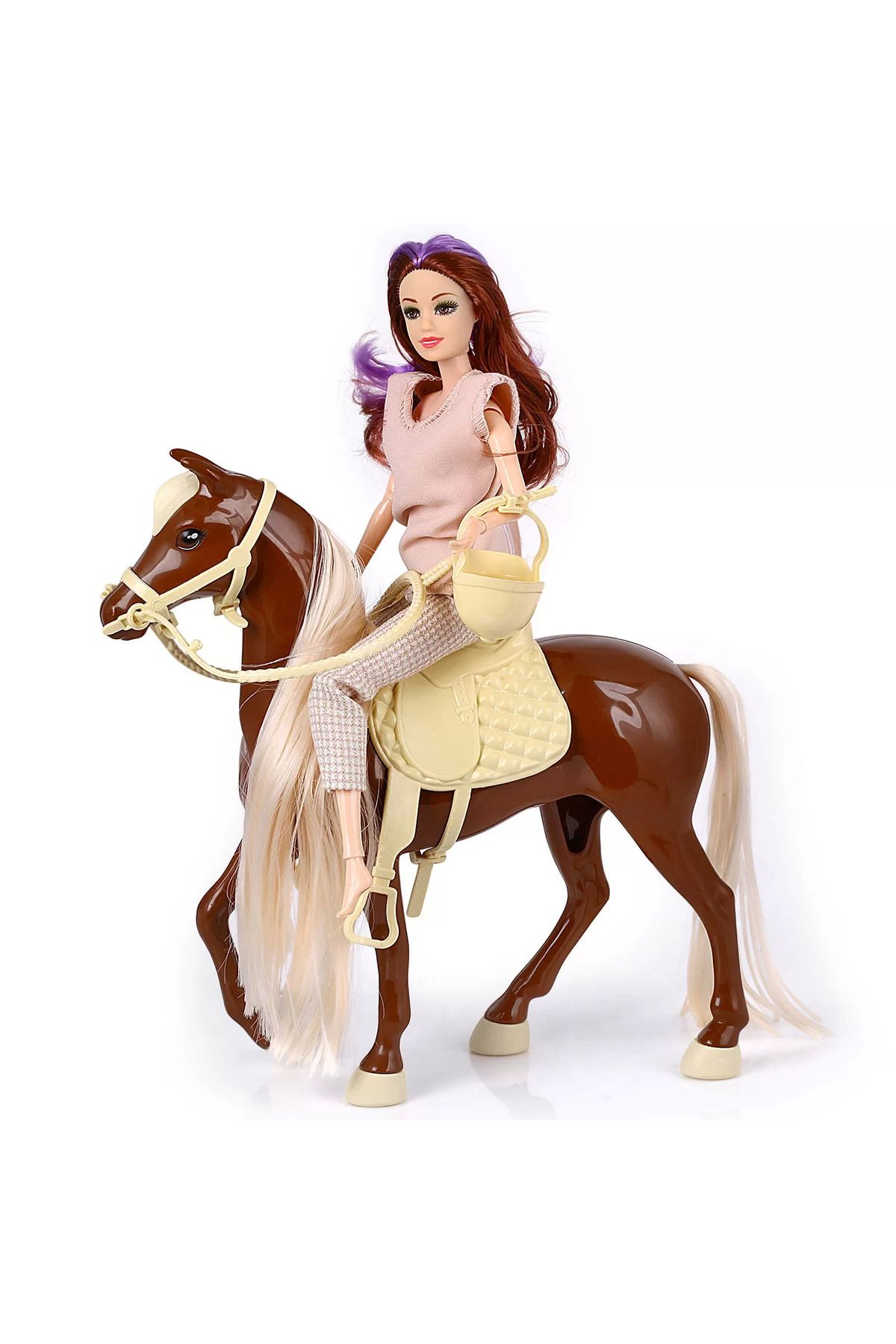 Epilons Jasmine Atlı Bebek Kahve-Bej