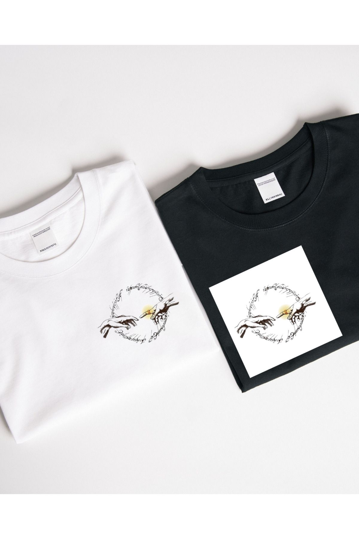 Ebiidesign Yüzük Tasarımlı Baskılı T-Shirt