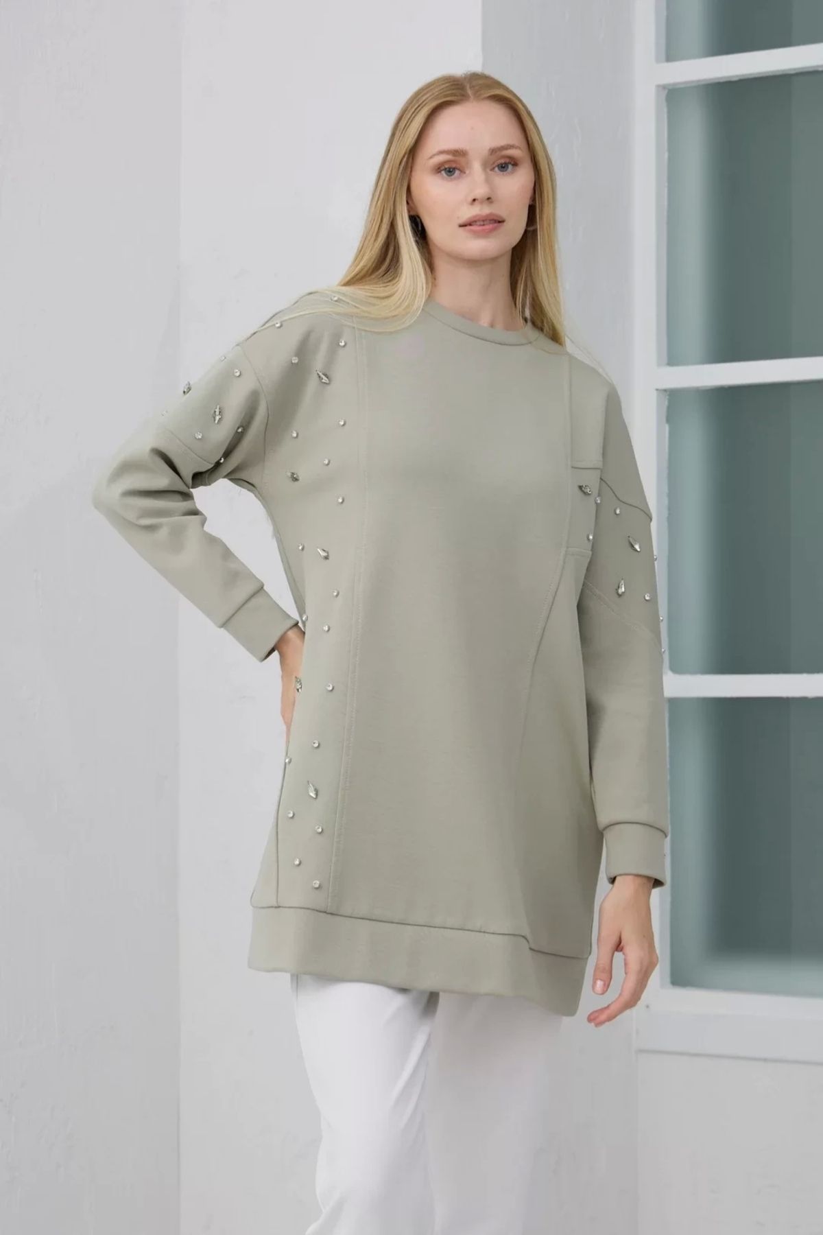 Moodbasic-Asymmetric Stone Tunic Çağla 4