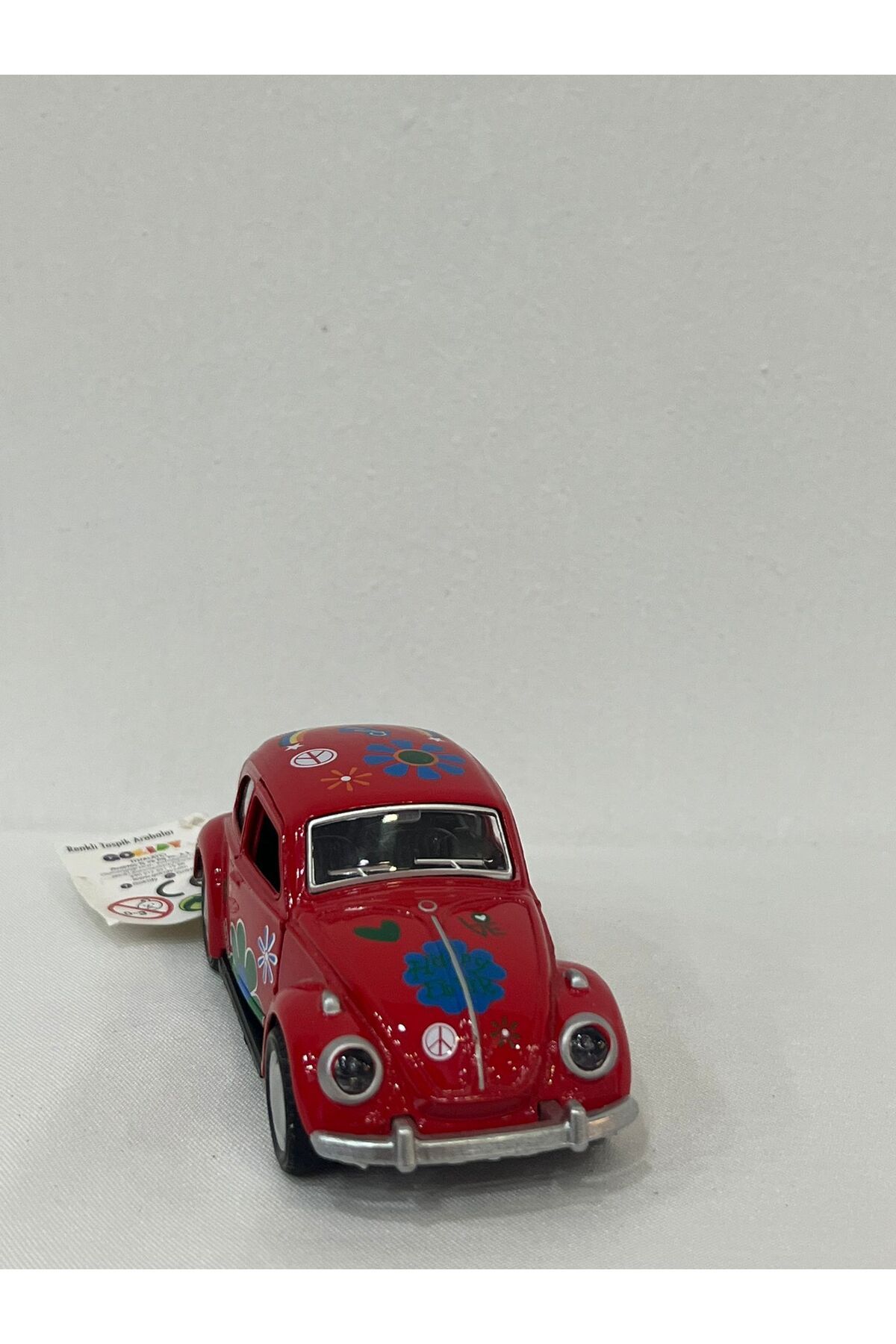 egemen oyuncak 1 ADET Metal Kapıları Açılır 12cm Oyuncak Vosvos Araba KIRMIZI Çek-Bırak