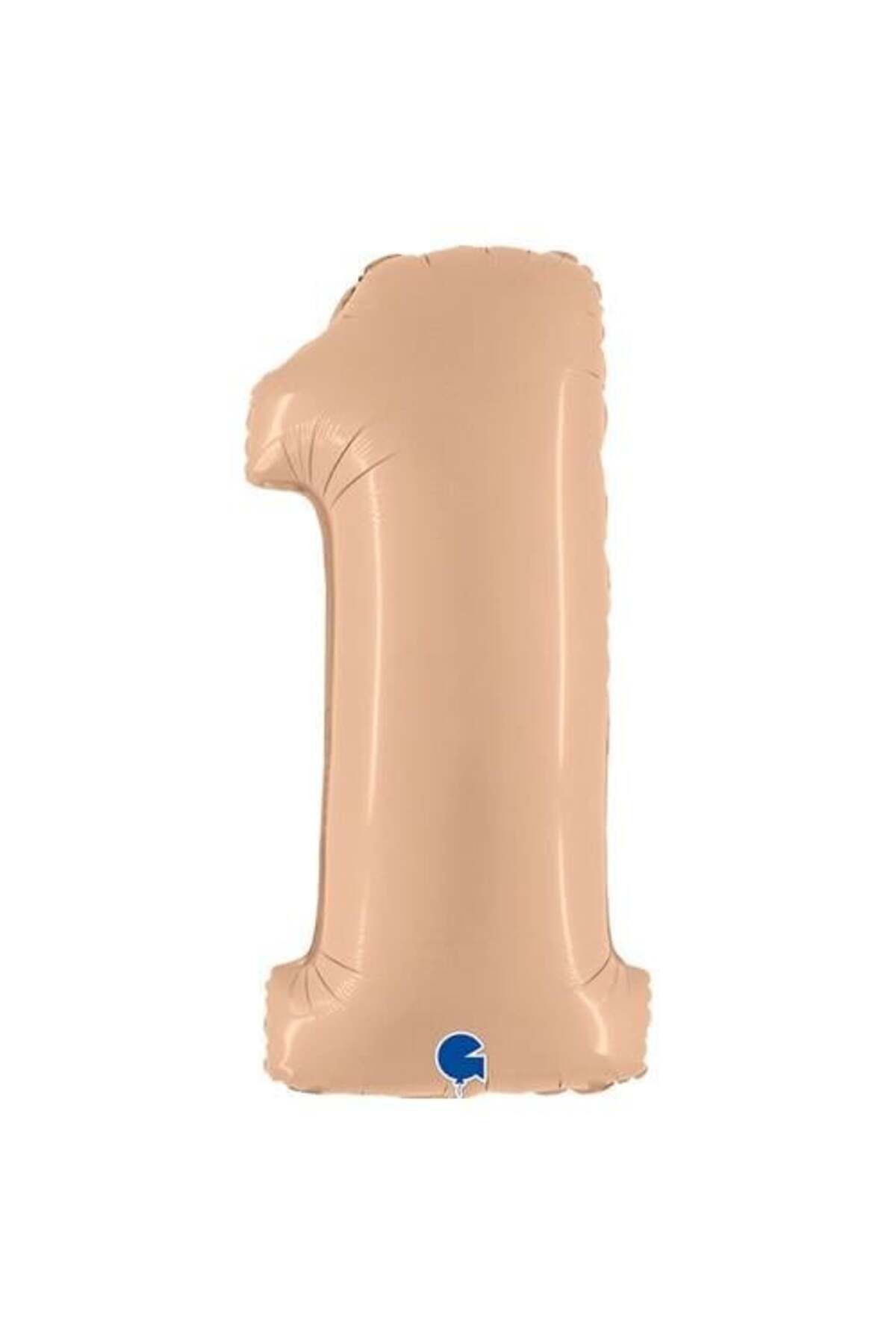 Grabo Balloons 1 Rakam Folyo Balon Ten Rengi 100x35 cm