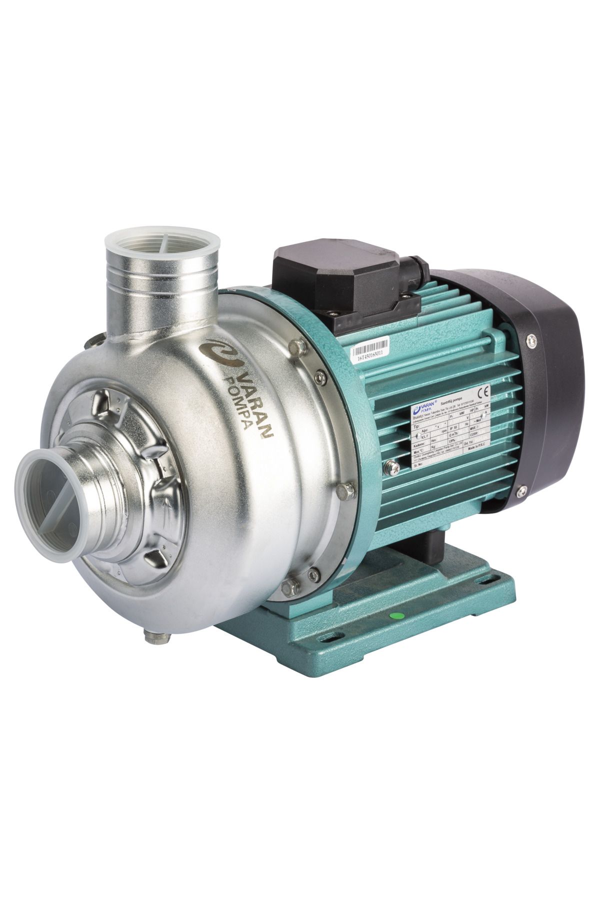 logipump Varan DWB 300/1.1T Tek Kademe Paslanmaz Santrifüj Pompa 1.5 HP / 1.1 kW, Trifaze 380 V (AISI 316)