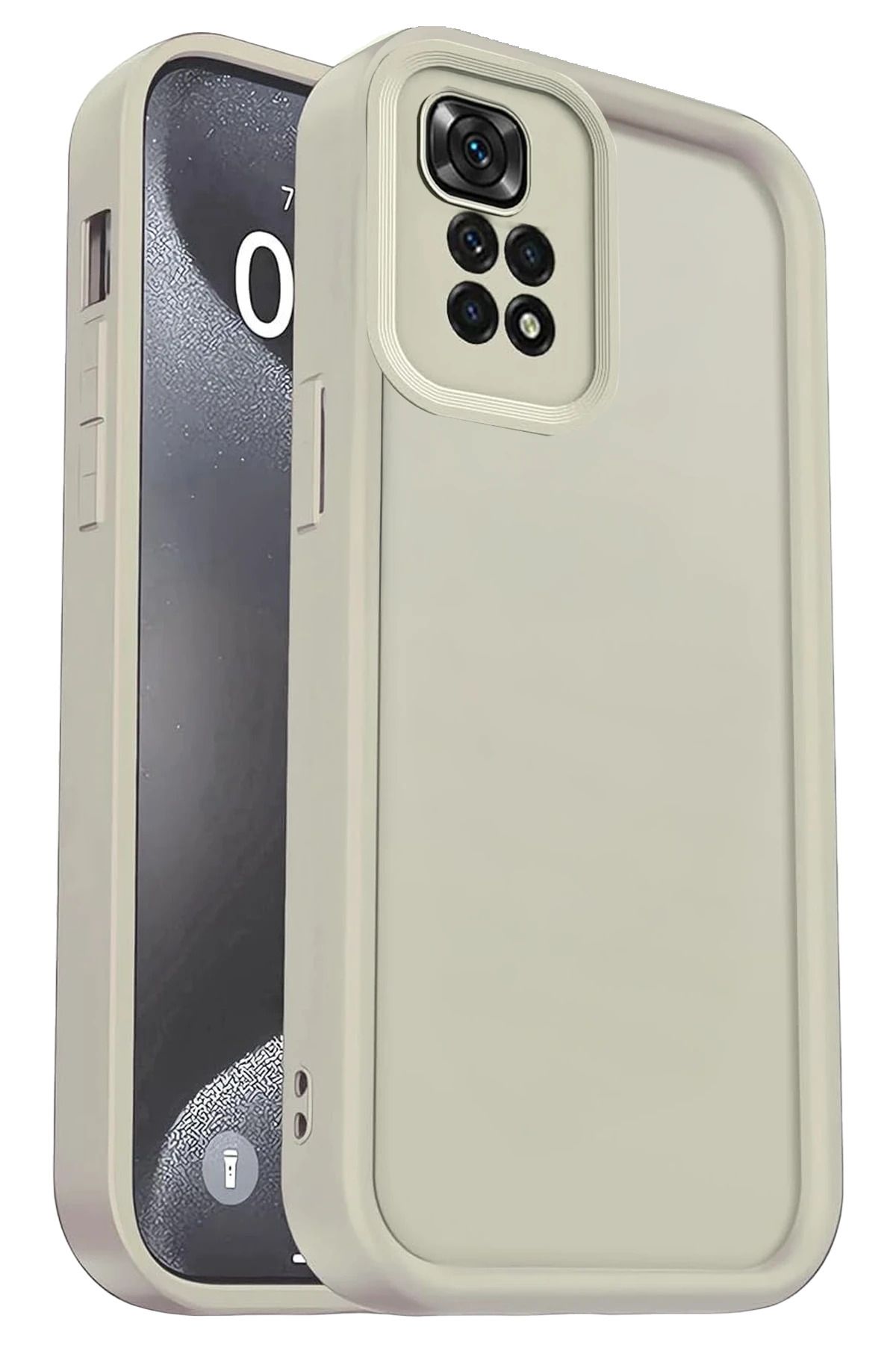 NewFace Xiaomi Redmi 10 2022 Kılıf Viera Silikon - Krem MRAYD