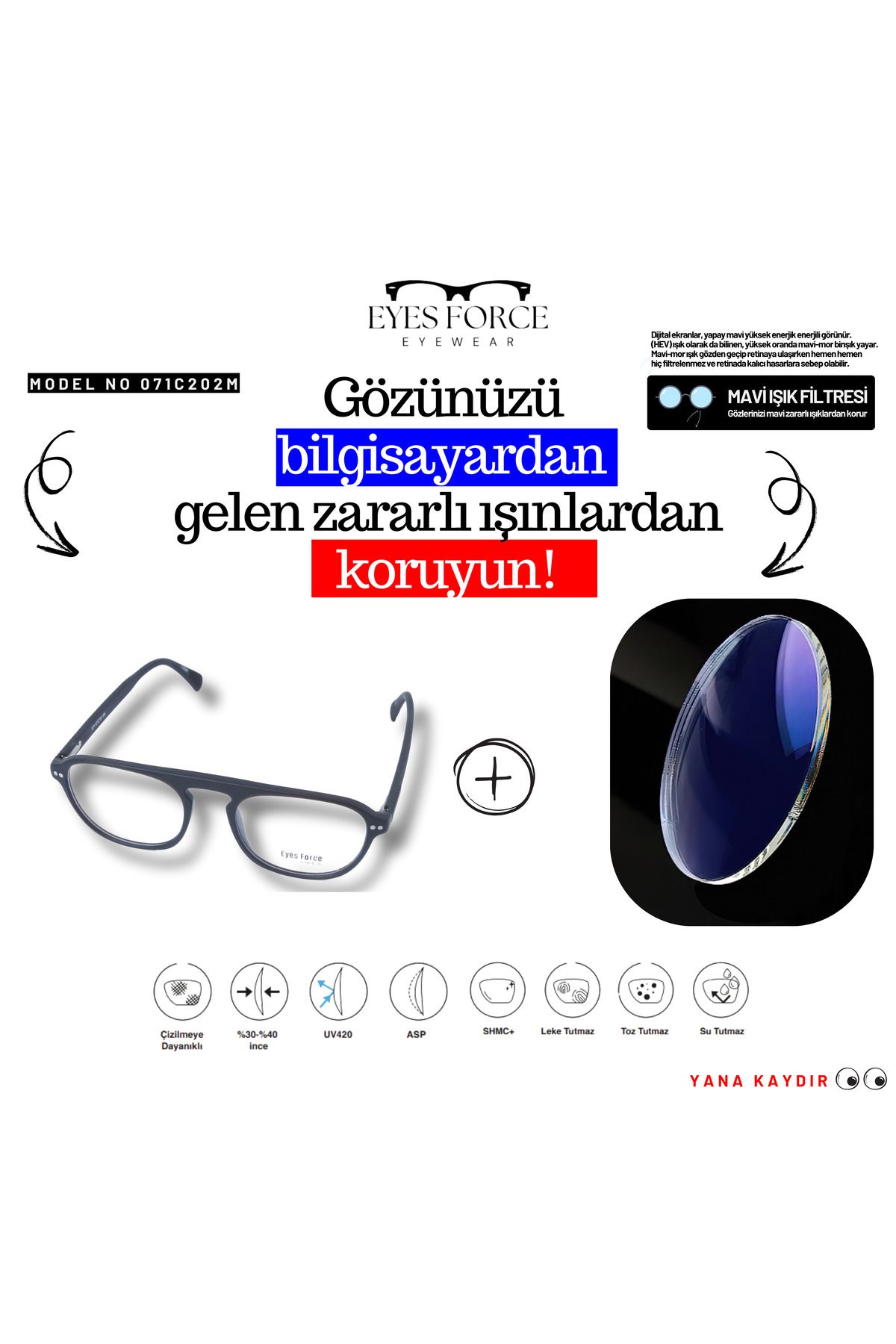 Eyes Force Bluecat Gözlük 071C