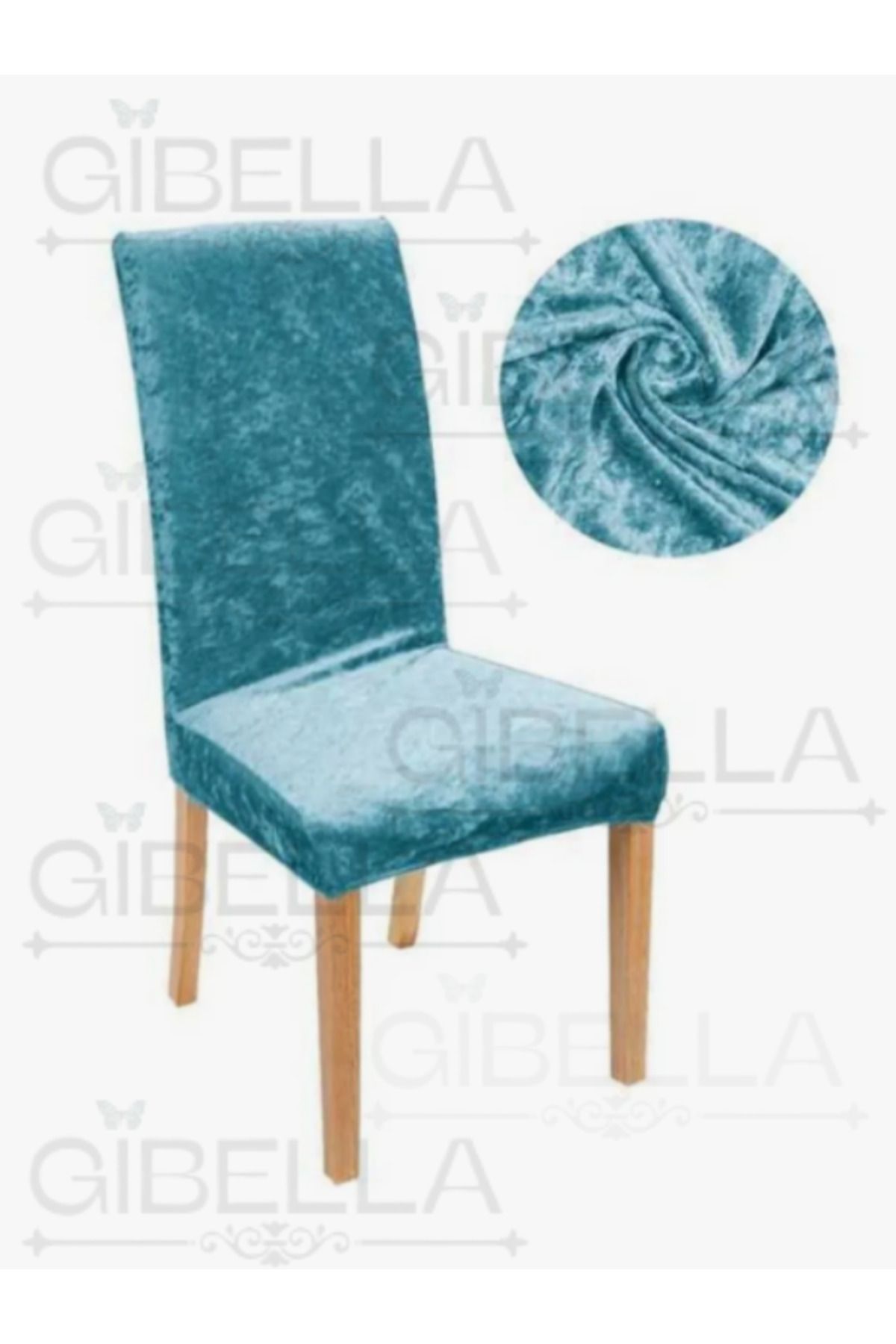 Gibella Kadife Sandalye Kılıfı 1 Adet