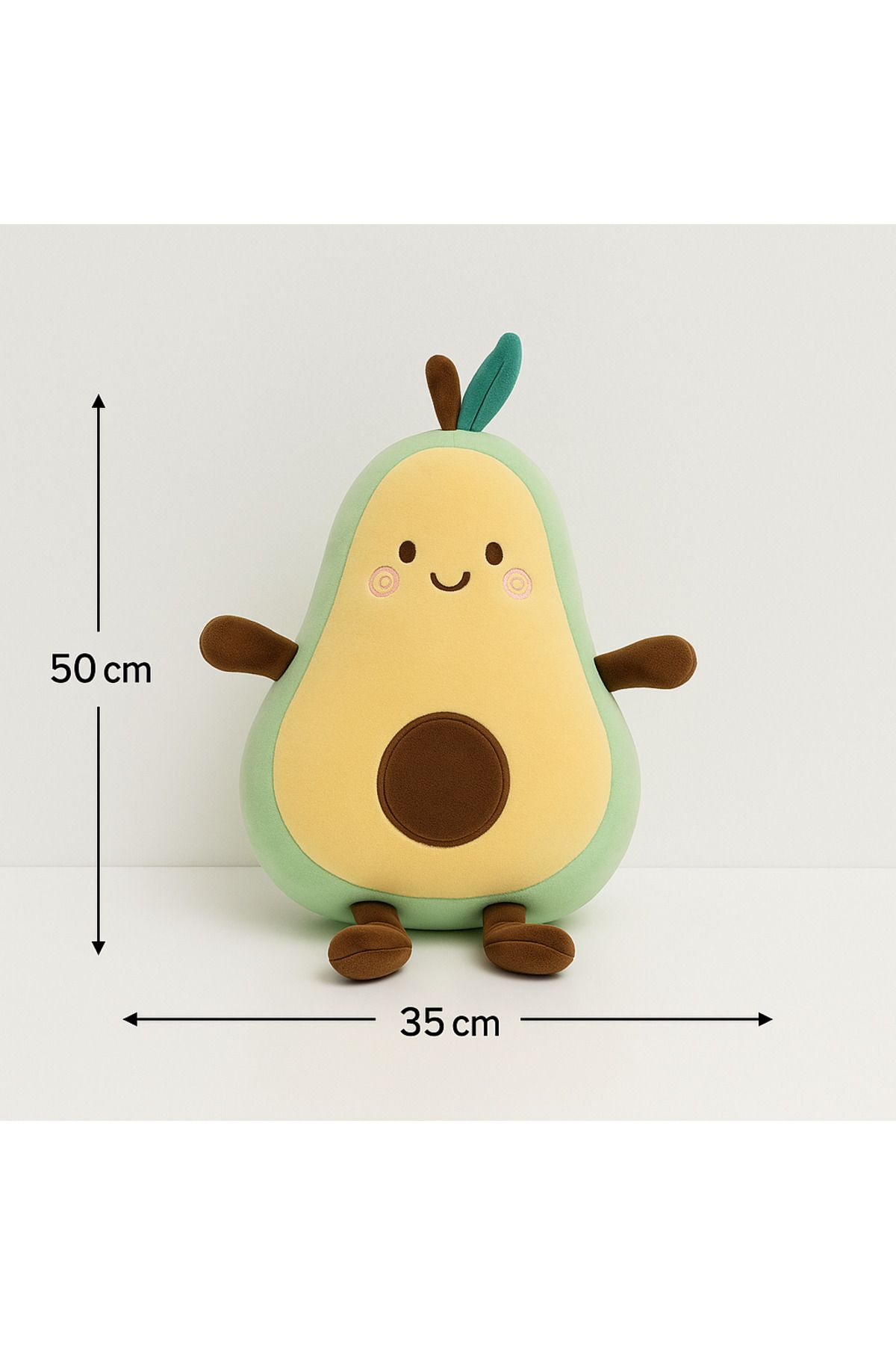 farddad Avakado Peluş Yastık 50 Cm | Avakado Peluş Oyuncak | Meyve Peluş hediyeler