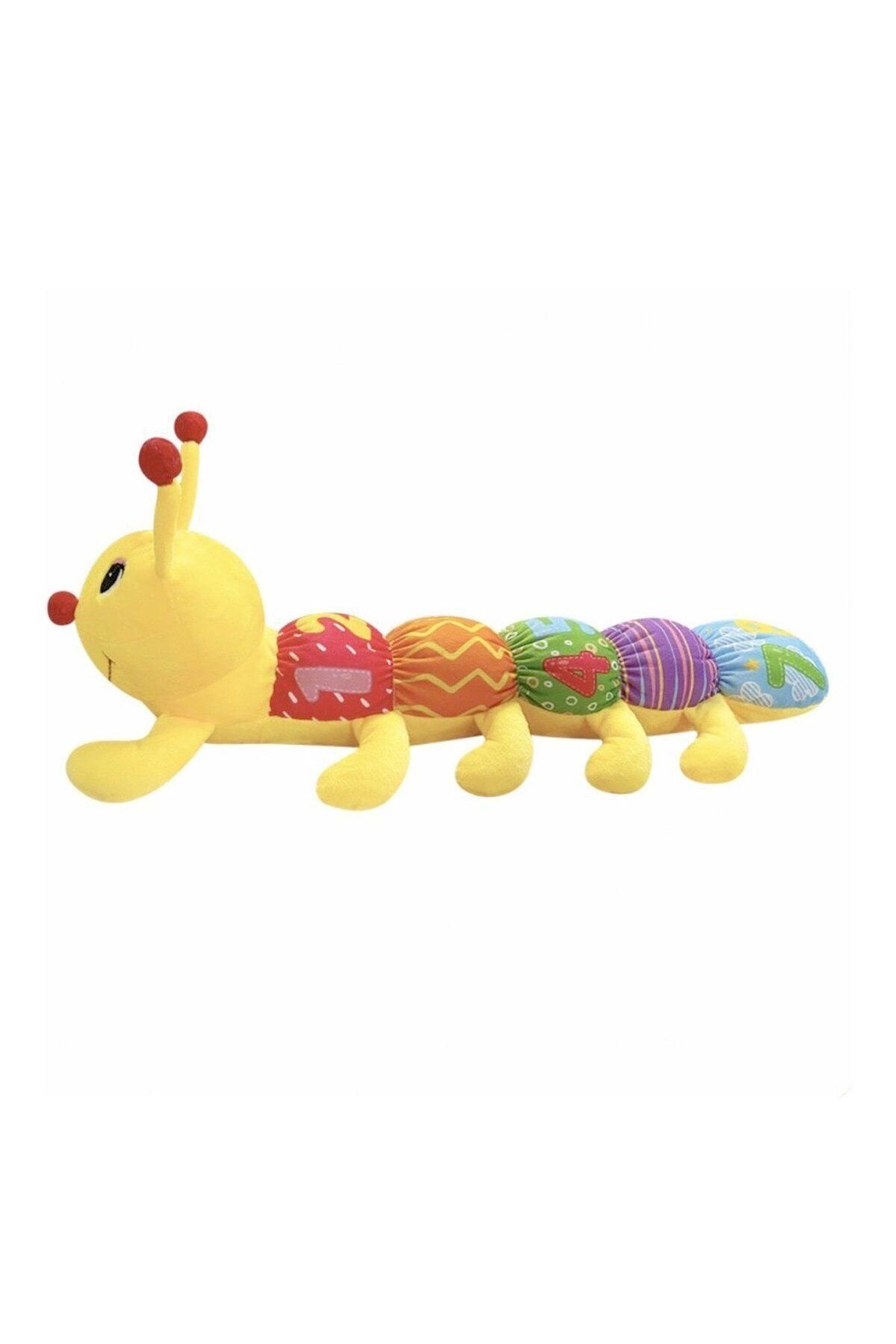 melfxxl eticaret 4314 Desenli Peluş Tırtıl 50 cm -Selay Oyuncak