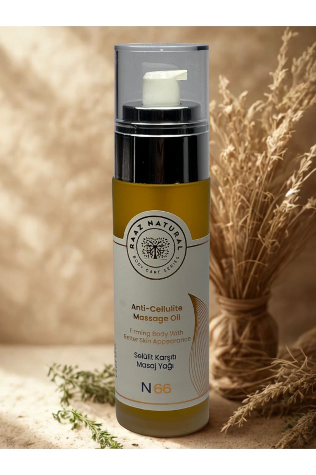 RAAZ Selülit Karşıtı Masaj Yağı 100 ml ( %100 Doğal Sıkılaştırıcı )
