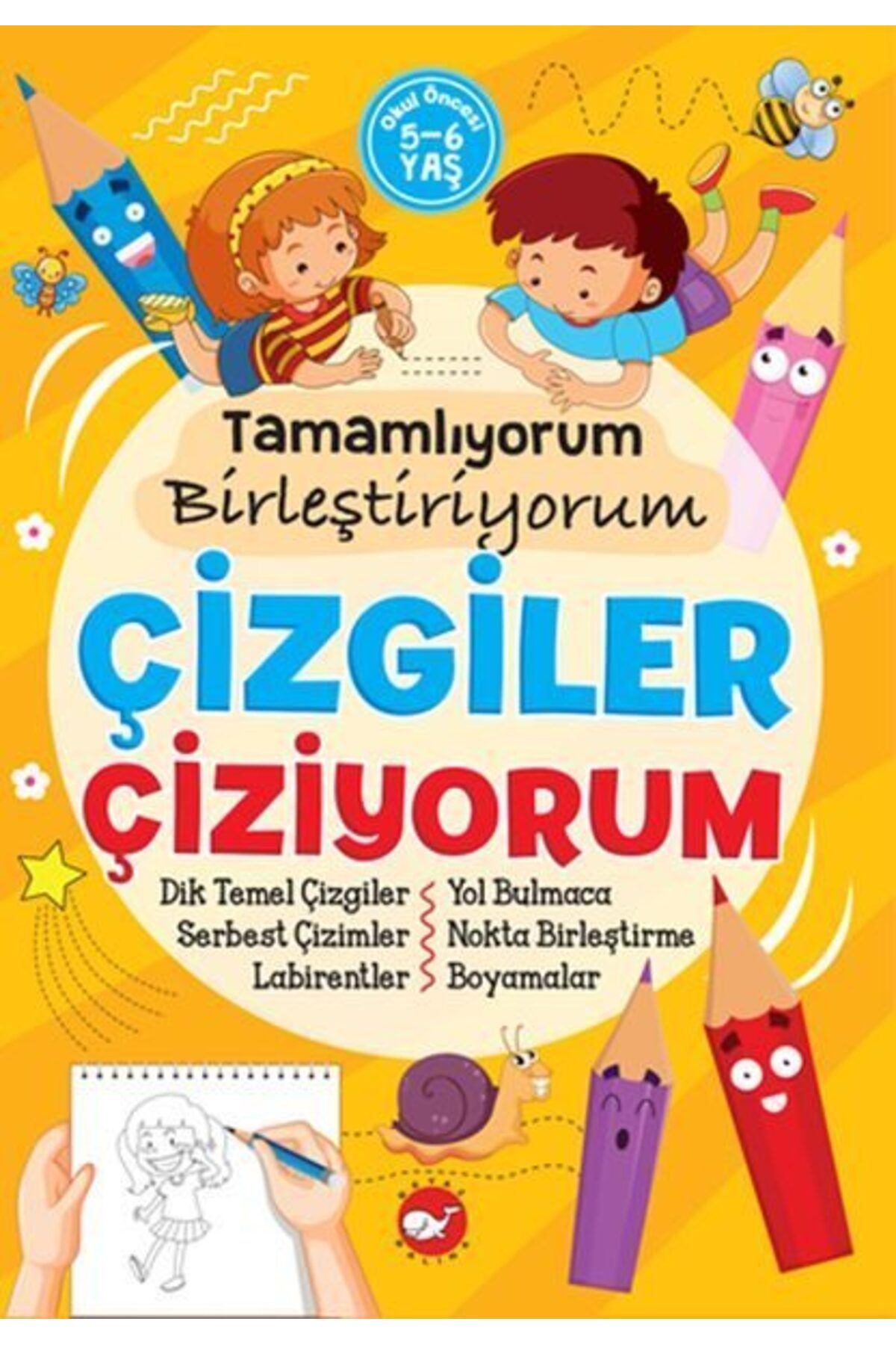 Karatay Yayınları Tamamlıyorum Birleştiriyorum Çizgiler Çiziyorum