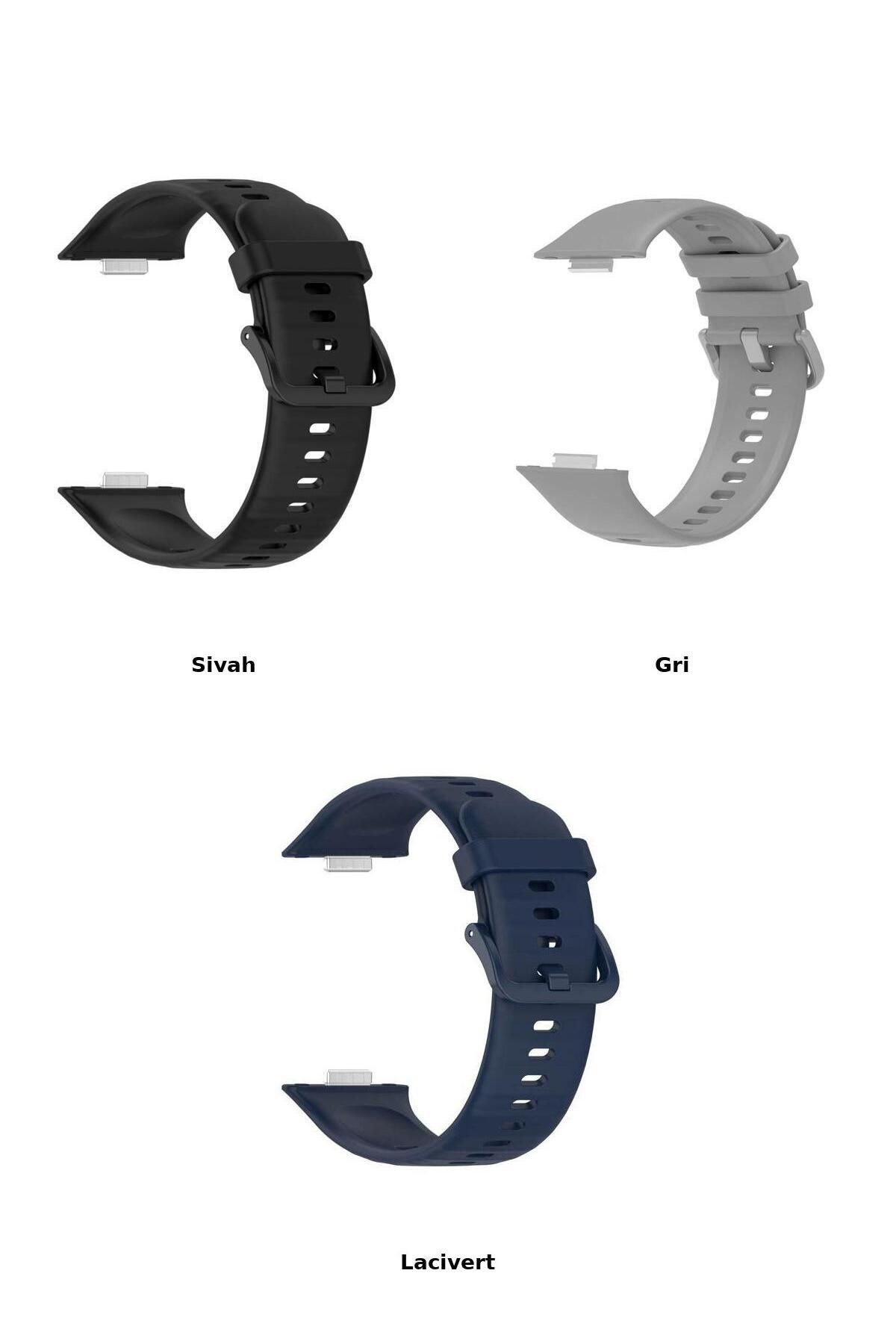 Alstrap Huawei Watch Fit 3 Uyumlu 3'lü Silikon Kordon Seti