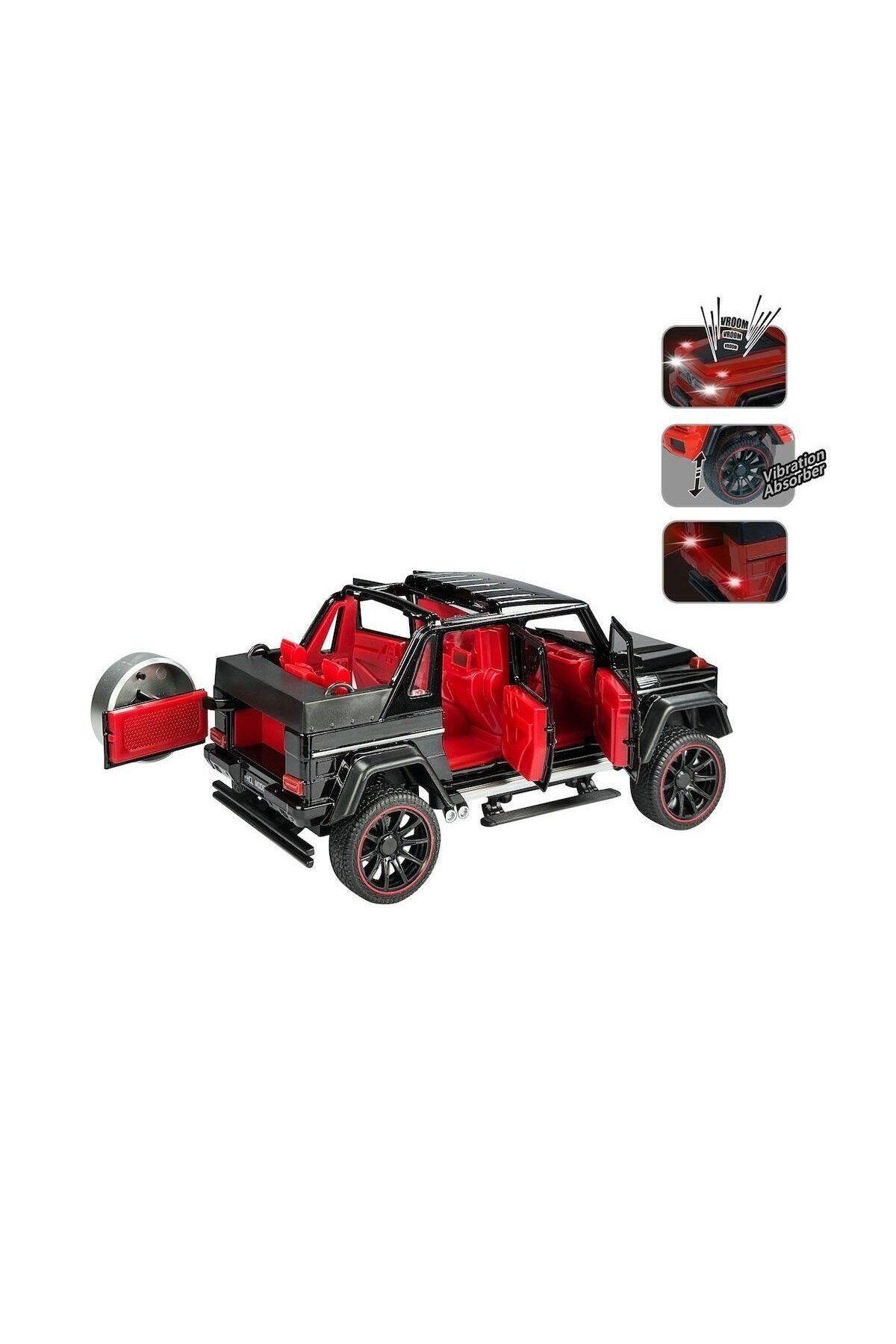melfxxl eticaret HCL-902A Sesli ve Işıklı Çek Bırak Jeep 1:22