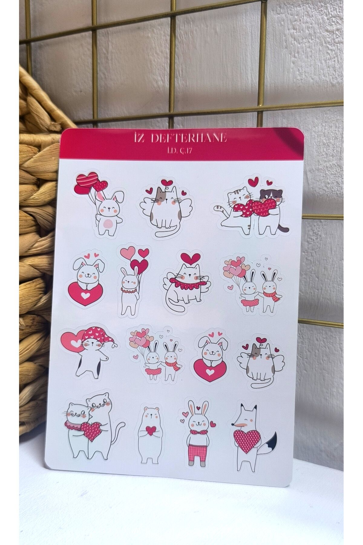 İZ DEFTERHANE Çıkartma & Sticker (Ajanda, Defter, Bullet Journal, Scrapbook ve Planlayıcılar İçin Uygundur)