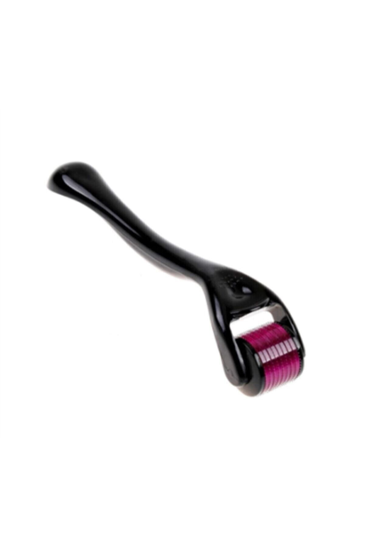 KAİZEN Dermaroller 1.0mm Siyah Roller Iğneli Masaj Aleti Saç Tarağı