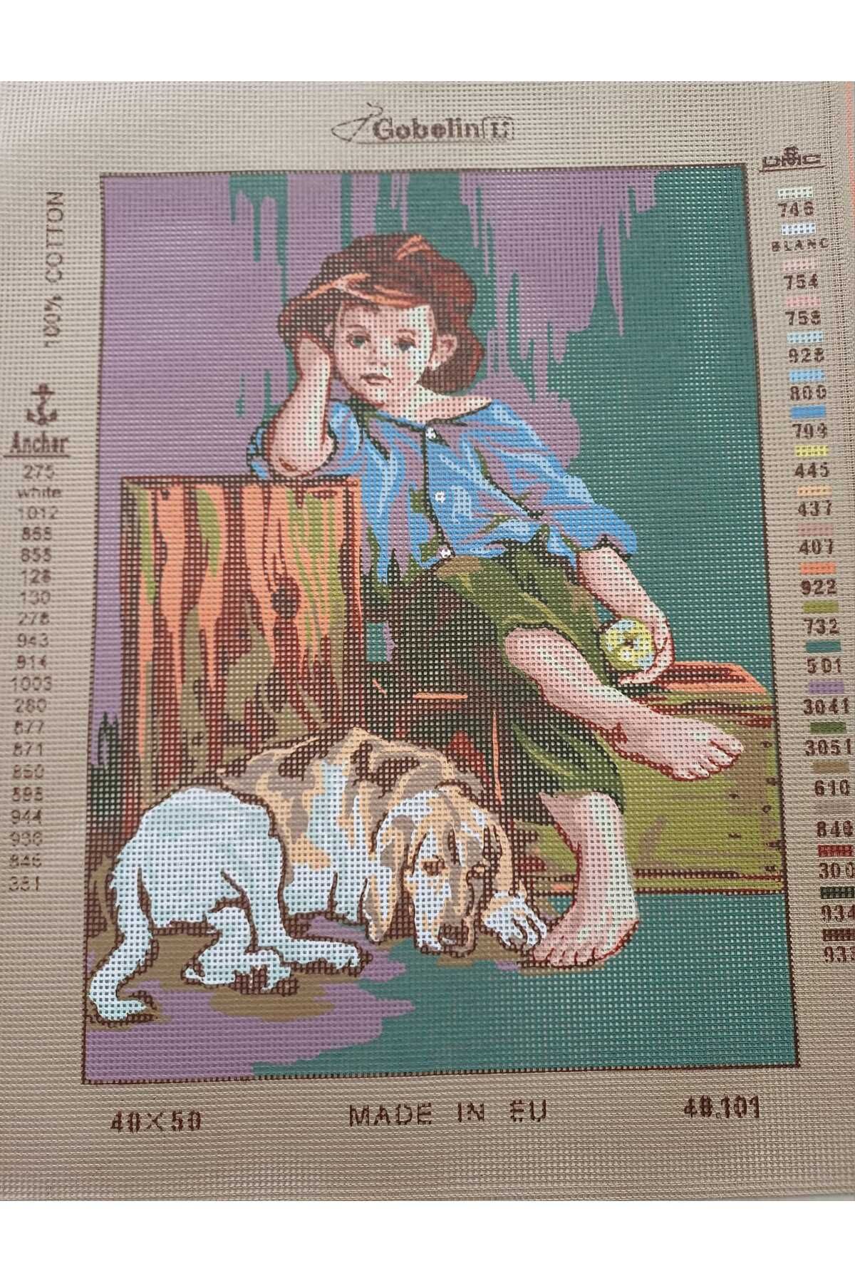 gobelin 40*50 m Gobelin Baskılı ipli vintage çocuk goblen