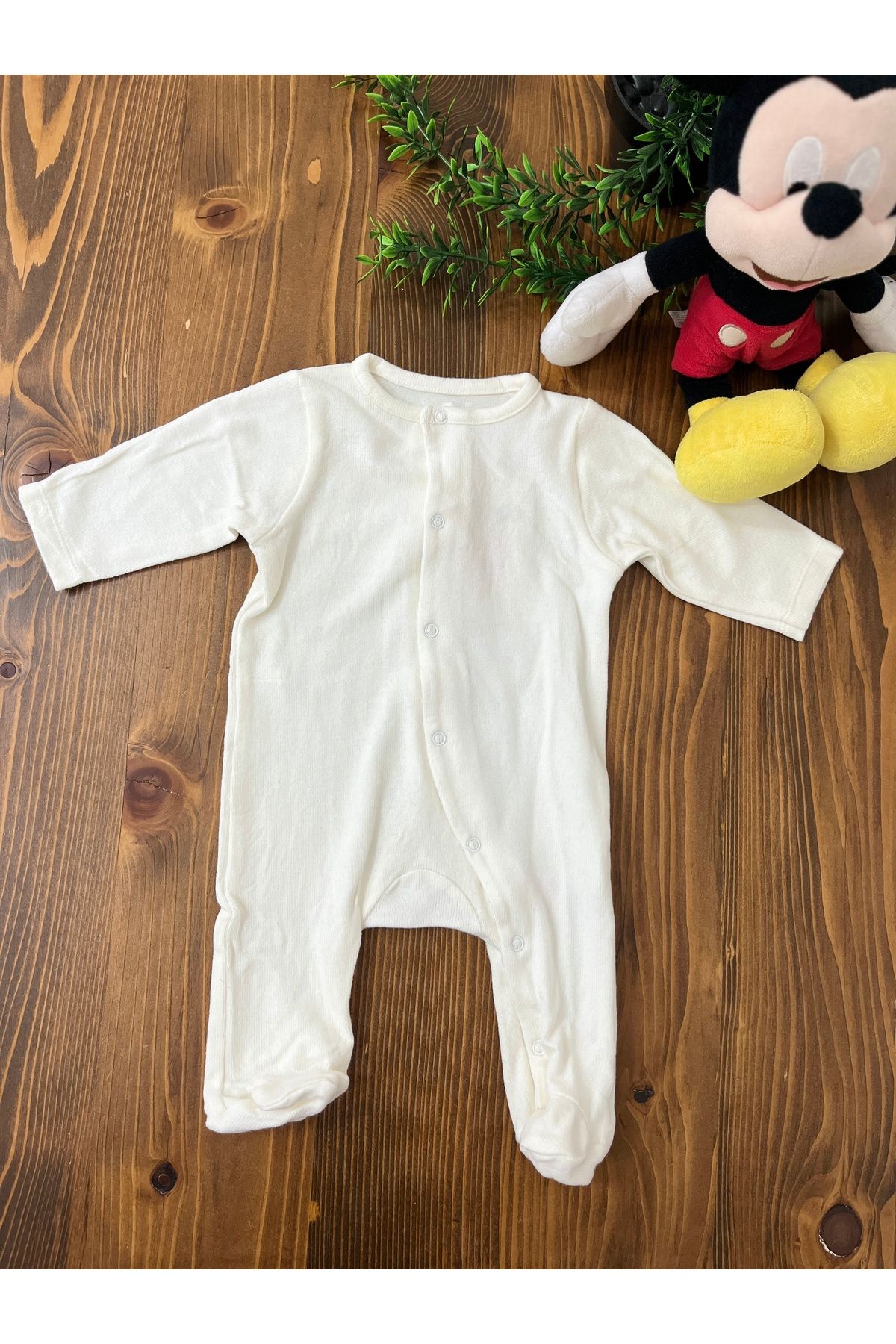 Atelier KUK Pamuklu Soft Ayaklı Bebek Tulum Unisex