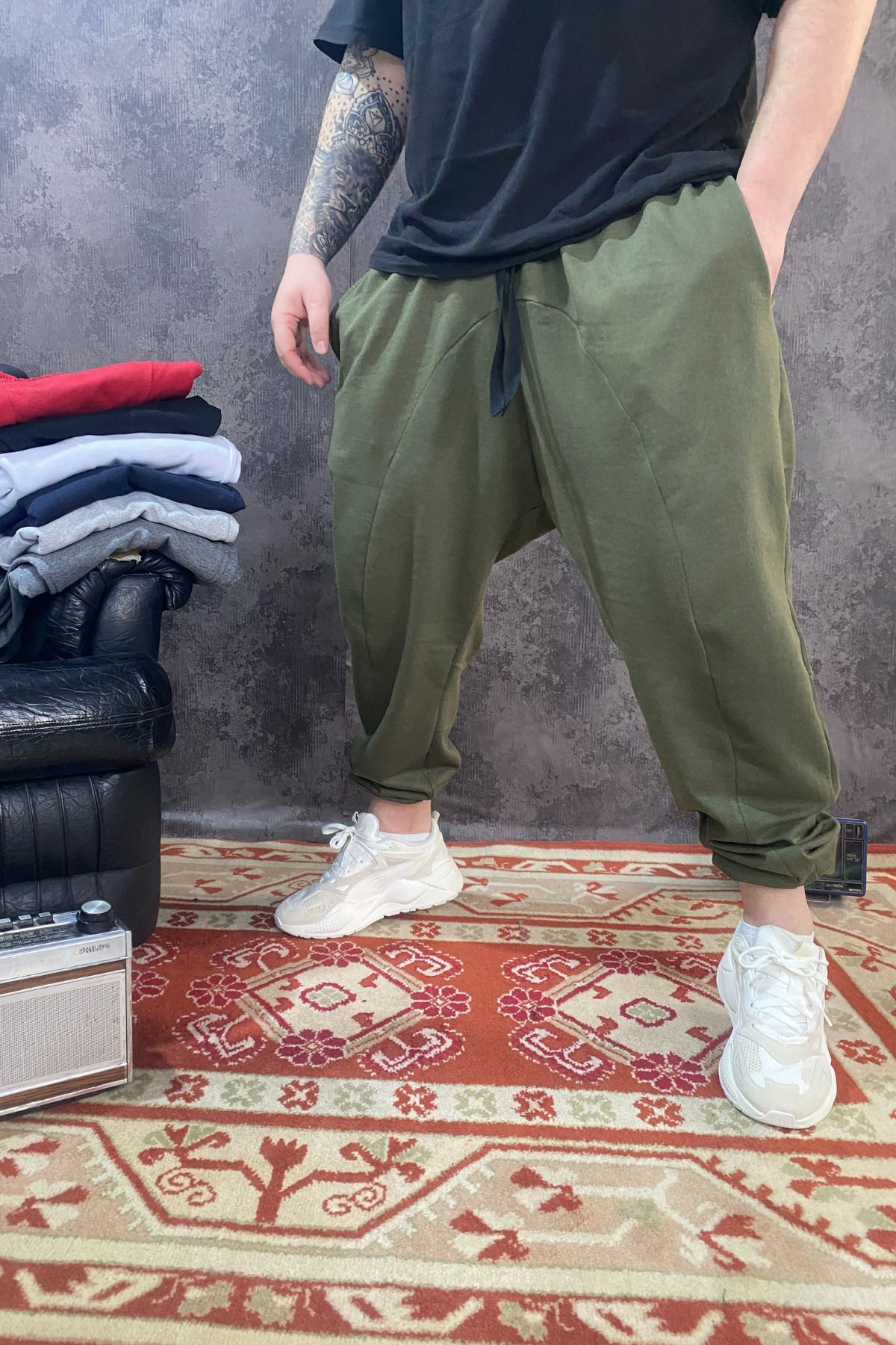 AUST JEANS SPOR YARIM ŞALVAR EŞOFMAN MODEL